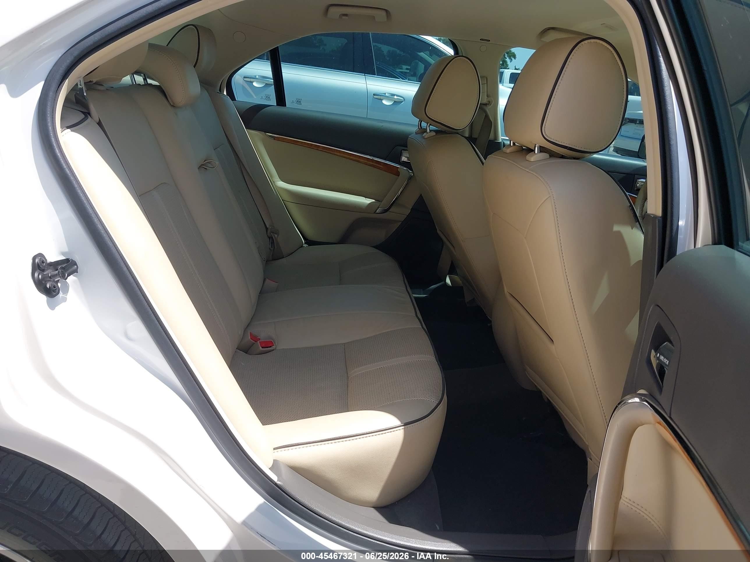 2012 Lincoln Mkz   White vin: 3LNHL2GC4CR814139