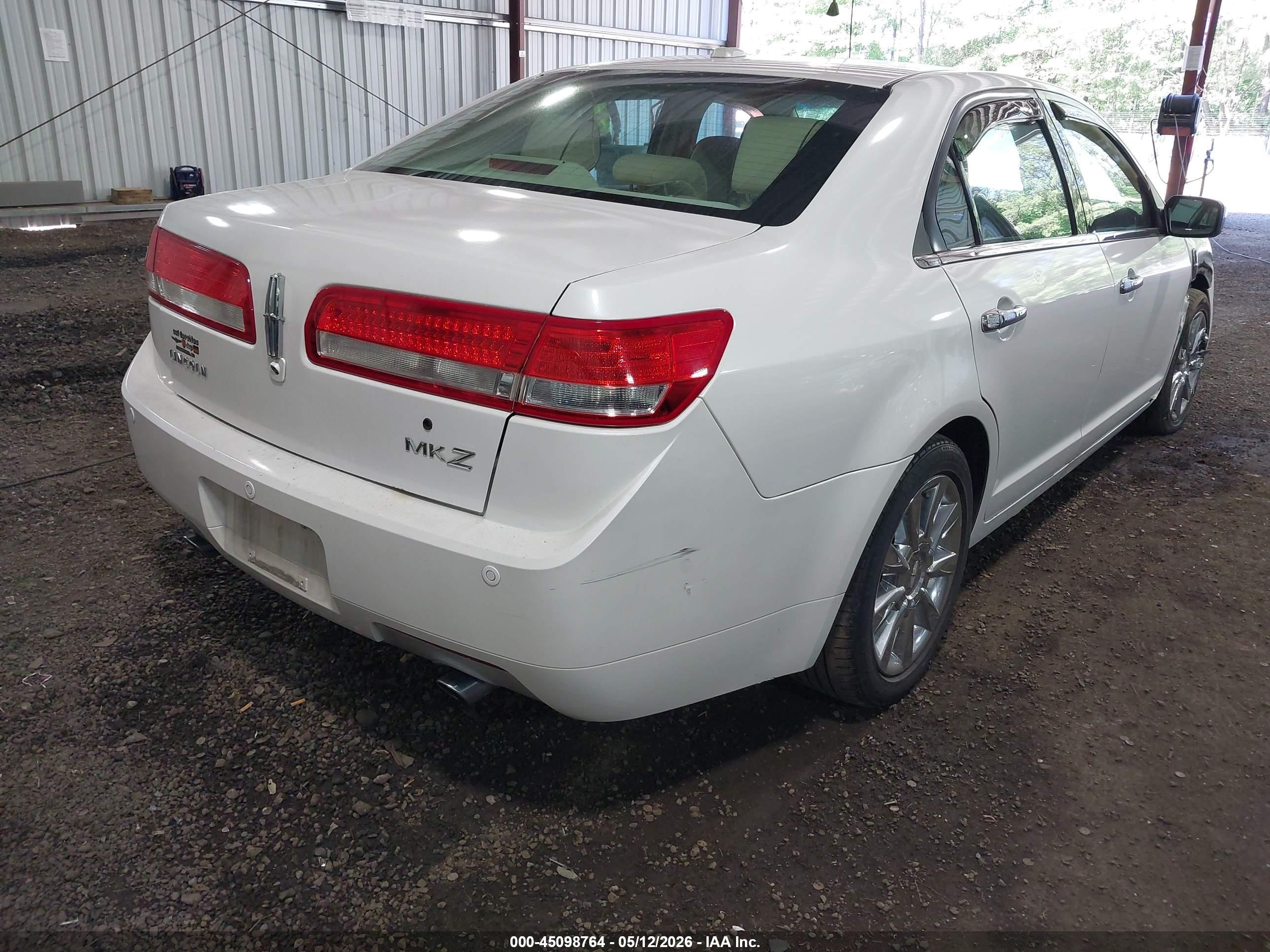 2011 Lincoln Mkz   White vin: 3LNHL2GC5BR763152