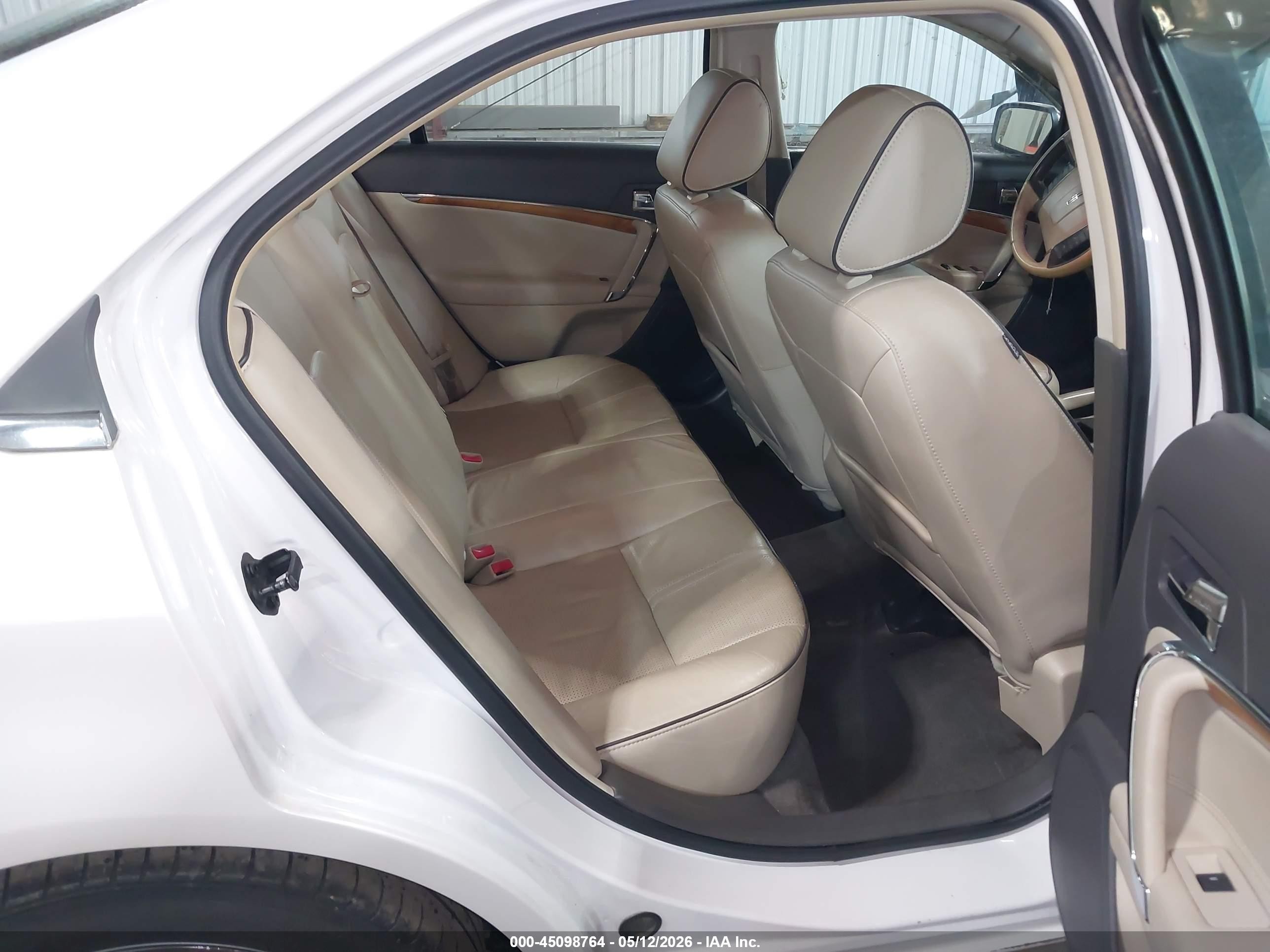 2011 Lincoln Mkz   White vin: 3LNHL2GC5BR763152