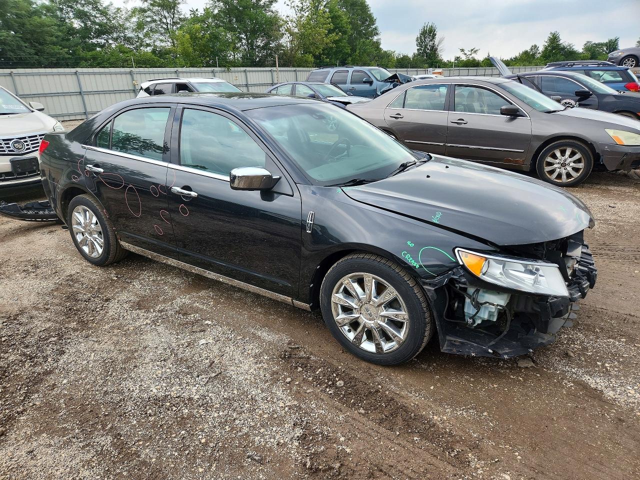 2012 Lincoln Mkz Black vin: 3LNHL2GC5CR828874