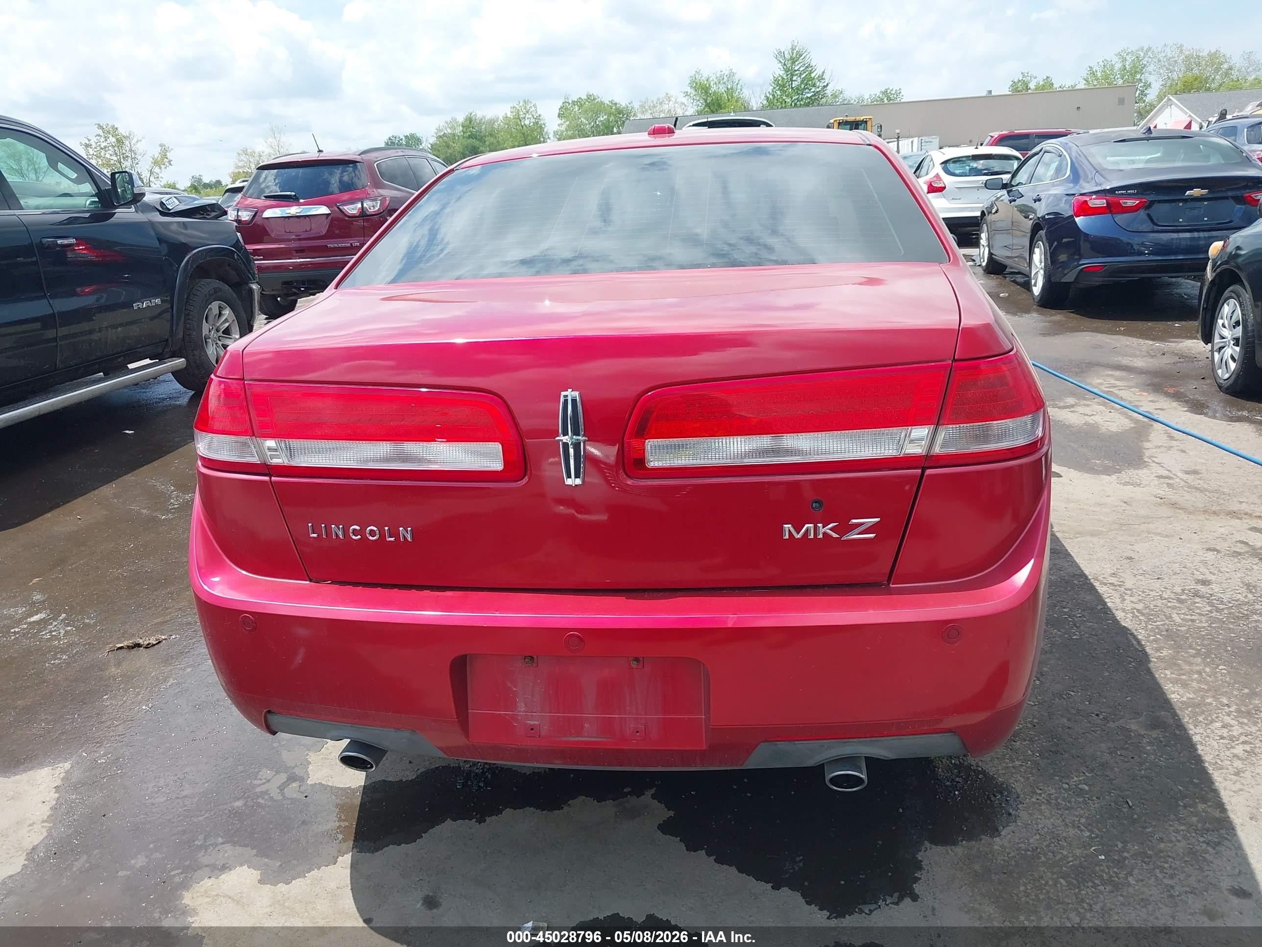 2010 Lincoln Mkz   Red vin: 3LNHL2GC6AR750179