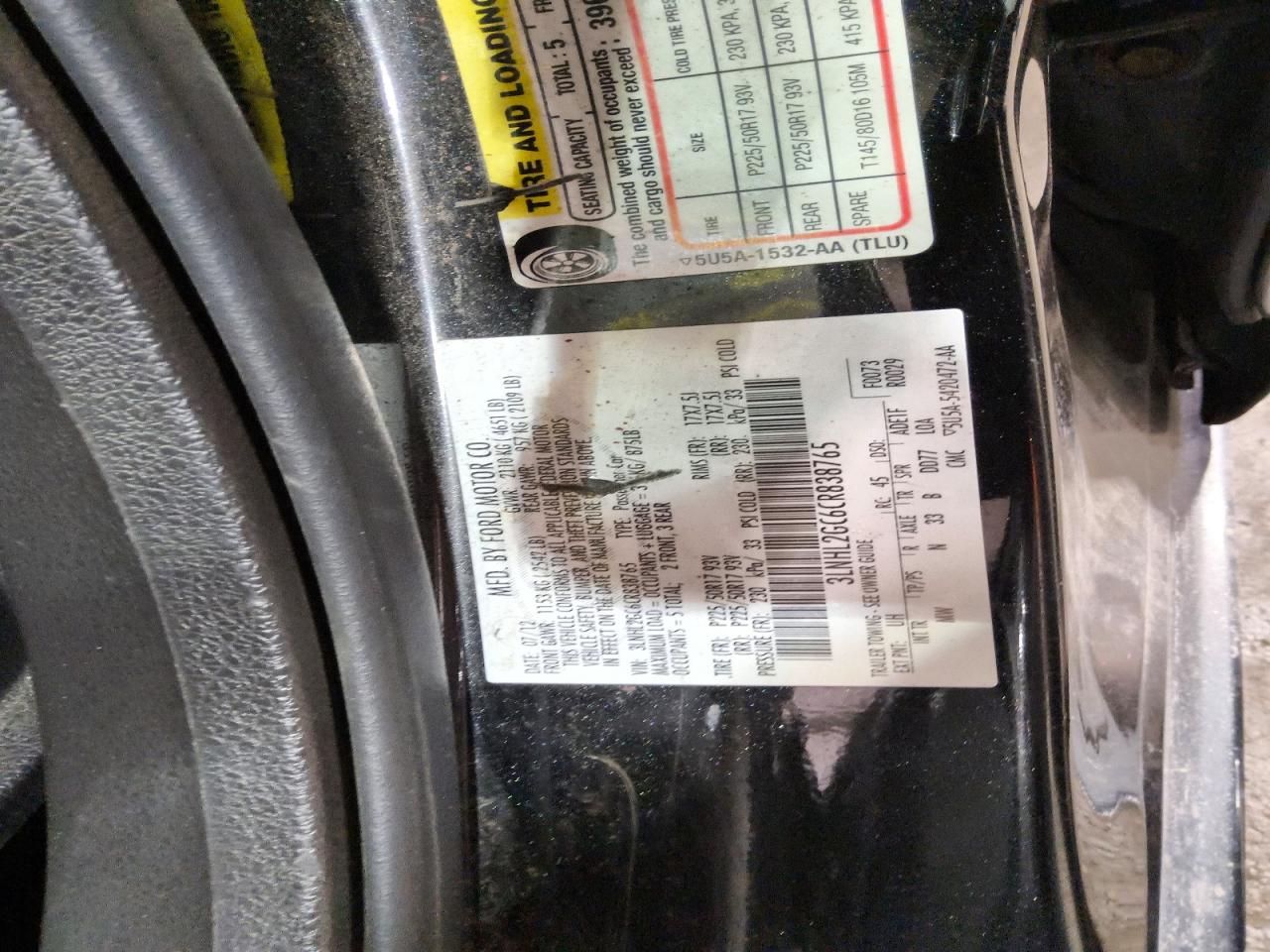 2012 Lincoln Mkz Black vin: 3LNHL2GC6CR838765