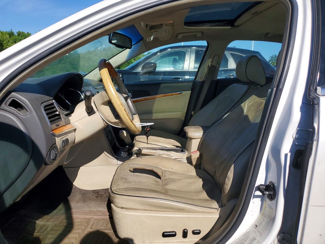2011 Lincoln Mkz White vin: 3LNHL2GC7BR758146