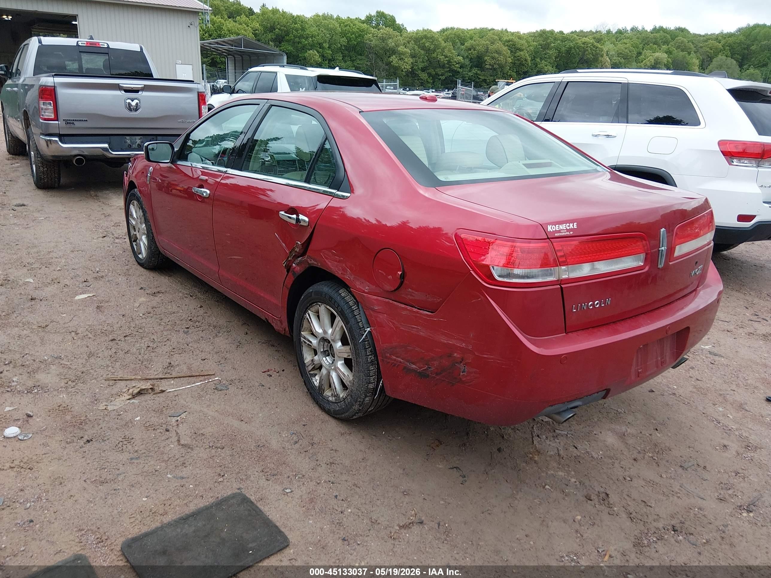2011 Lincoln Mkz   Red vin: 3LNHL2GC7BR762164