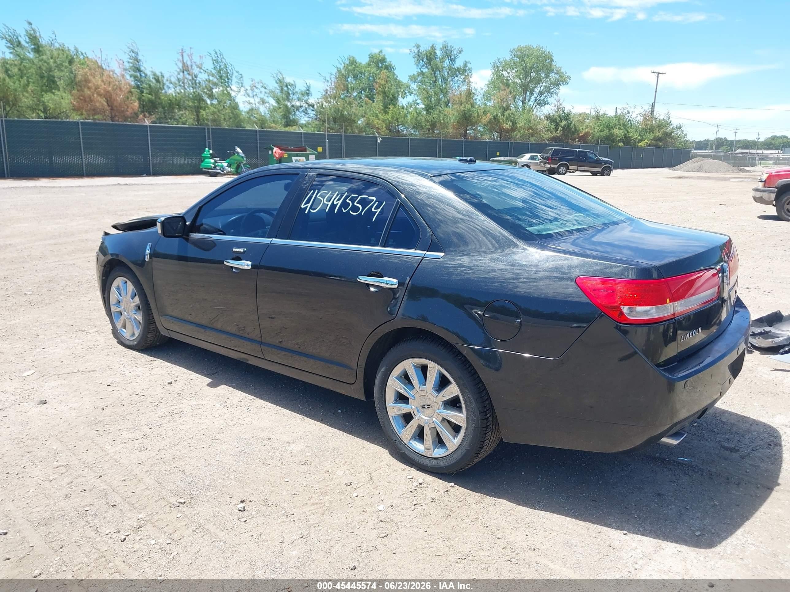 2012 Lincoln Mkz   Black vin: 3LNHL2GC7CR833056