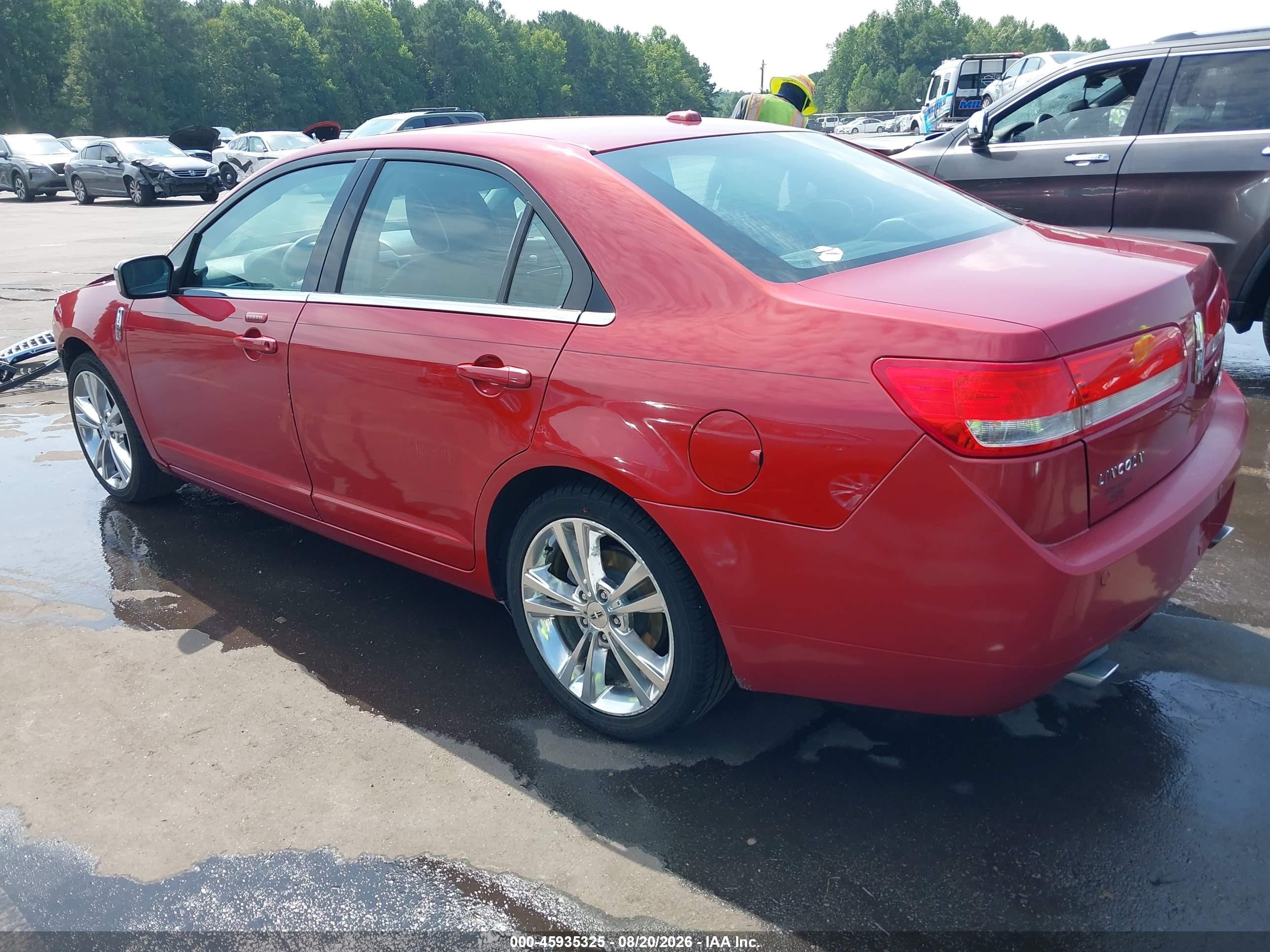 2010 Lincoln Mkz   Red vin: 3LNHL2GC8AR602664