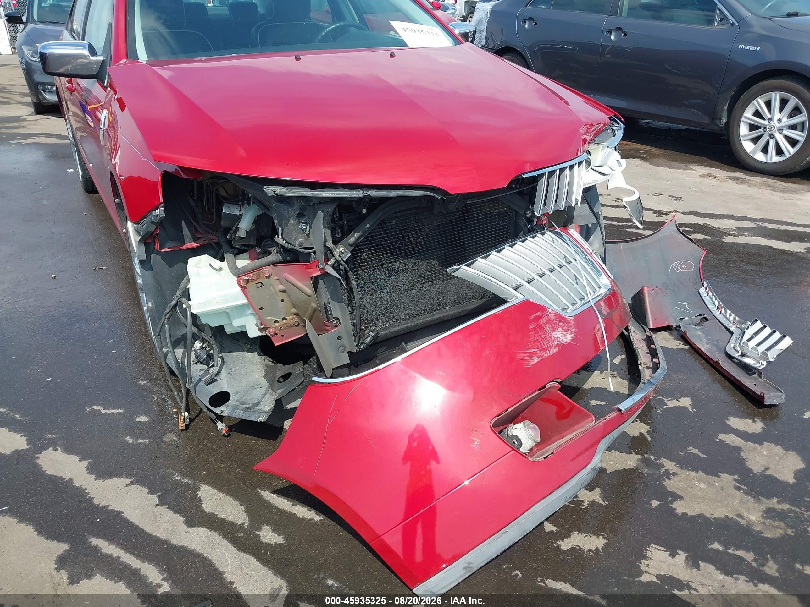 2010 Lincoln Mkz   Red vin: 3LNHL2GC8AR602664