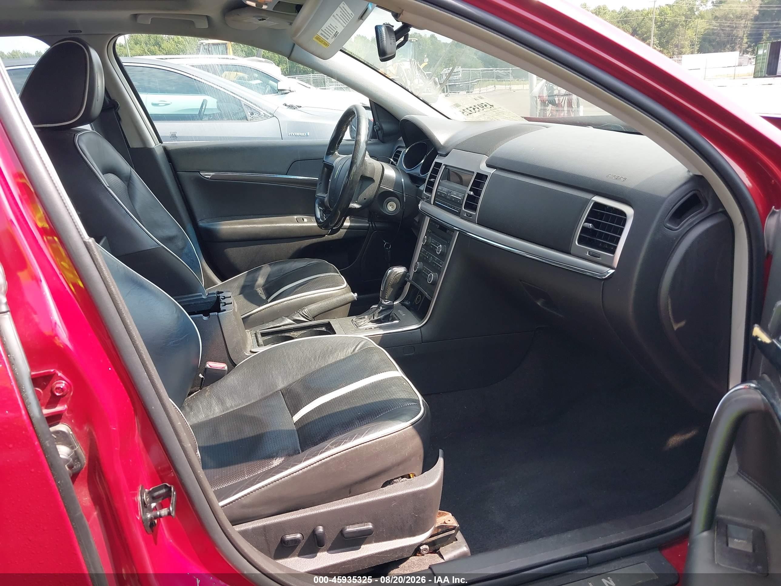 2010 Lincoln Mkz   Red vin: 3LNHL2GC8AR602664