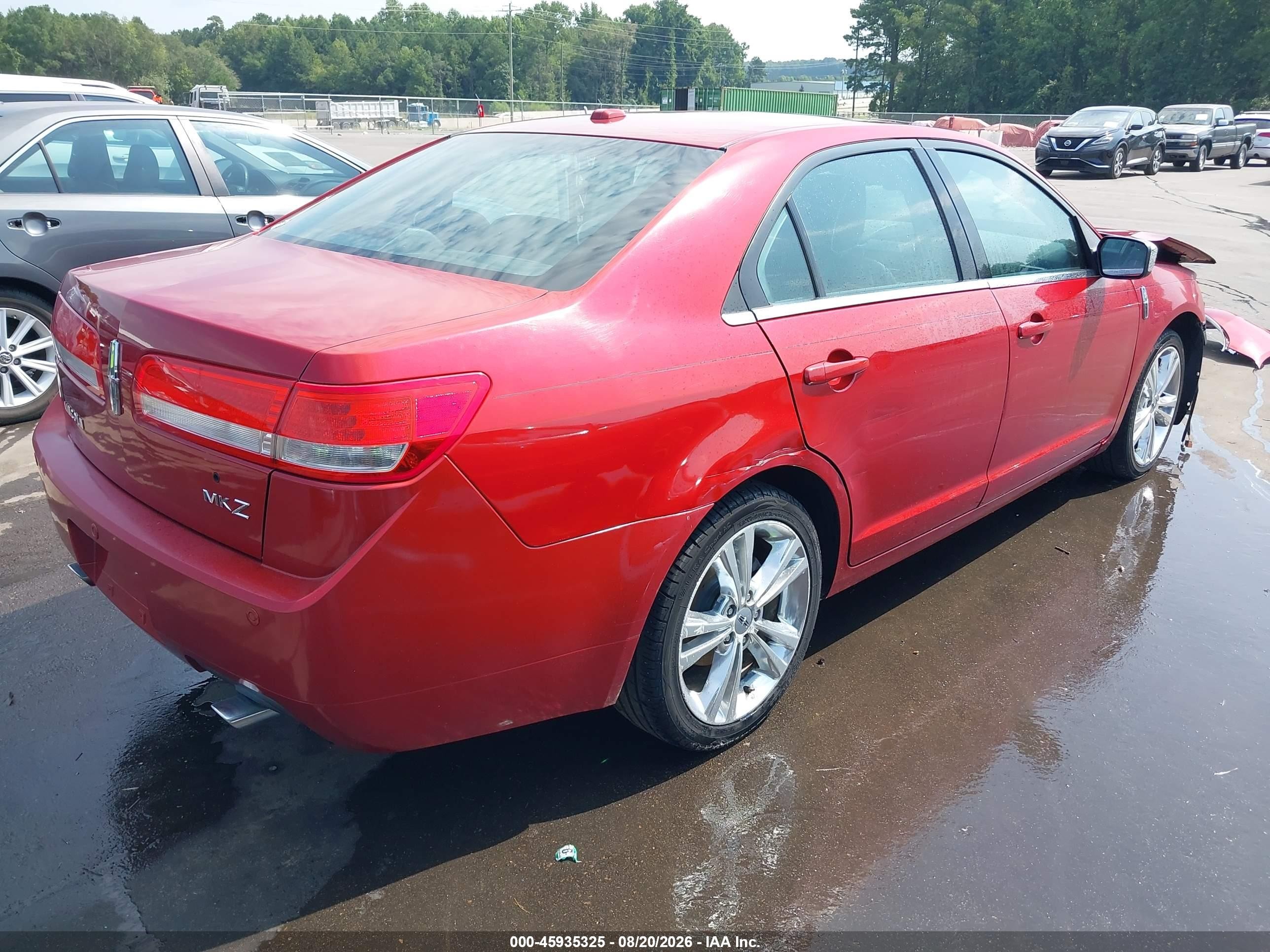 2010 Lincoln Mkz   Red vin: 3LNHL2GC8AR602664