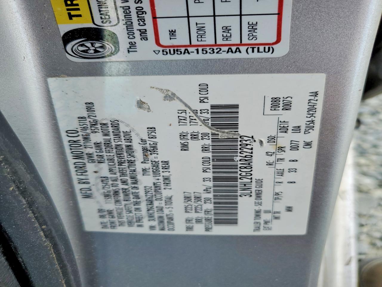 2010 Lincoln Mkz Серебряный vin: 3LNHL2GC8AR622932