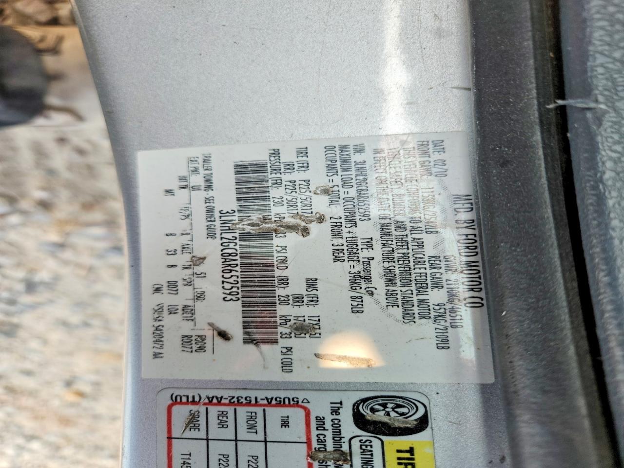 2010 Lincoln Mkz Silver vin: 3LNHL2GC8AR652593