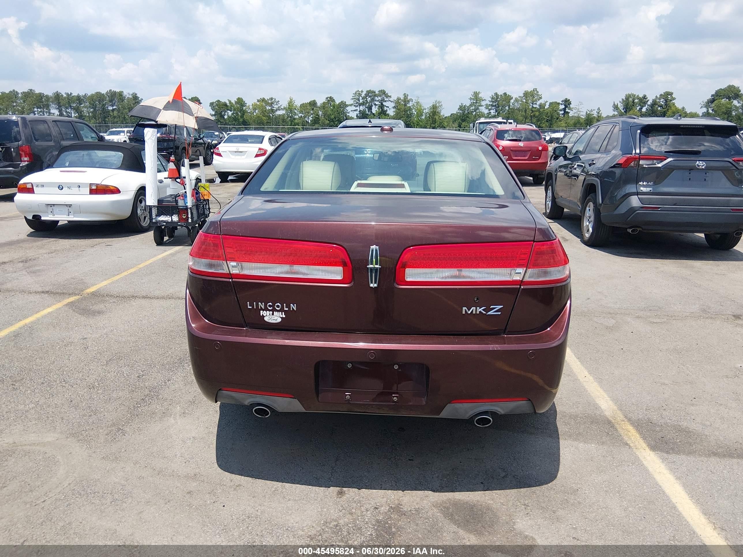 2012 Lincoln Mkz   Maroon vin: 3LNHL2GC8CR812457
