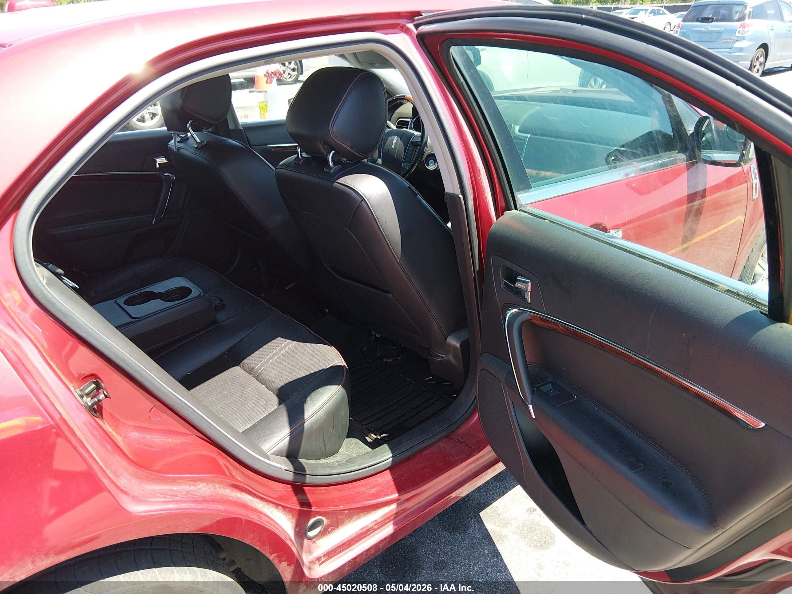 2012 Lincoln Mkz Red vin: 3LNHL2GC9CR827145