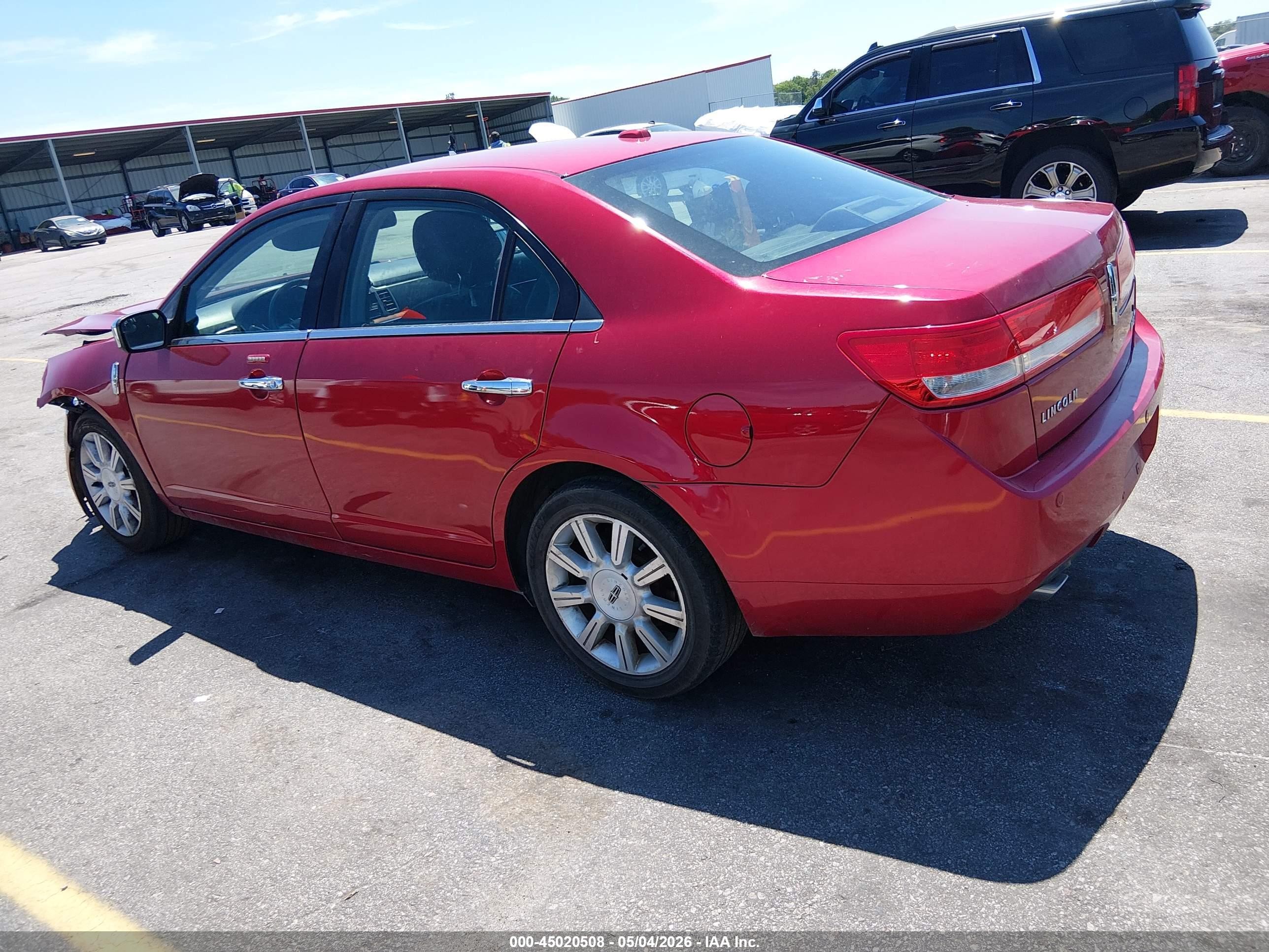 2012 Lincoln Mkz Red vin: 3LNHL2GC9CR827145