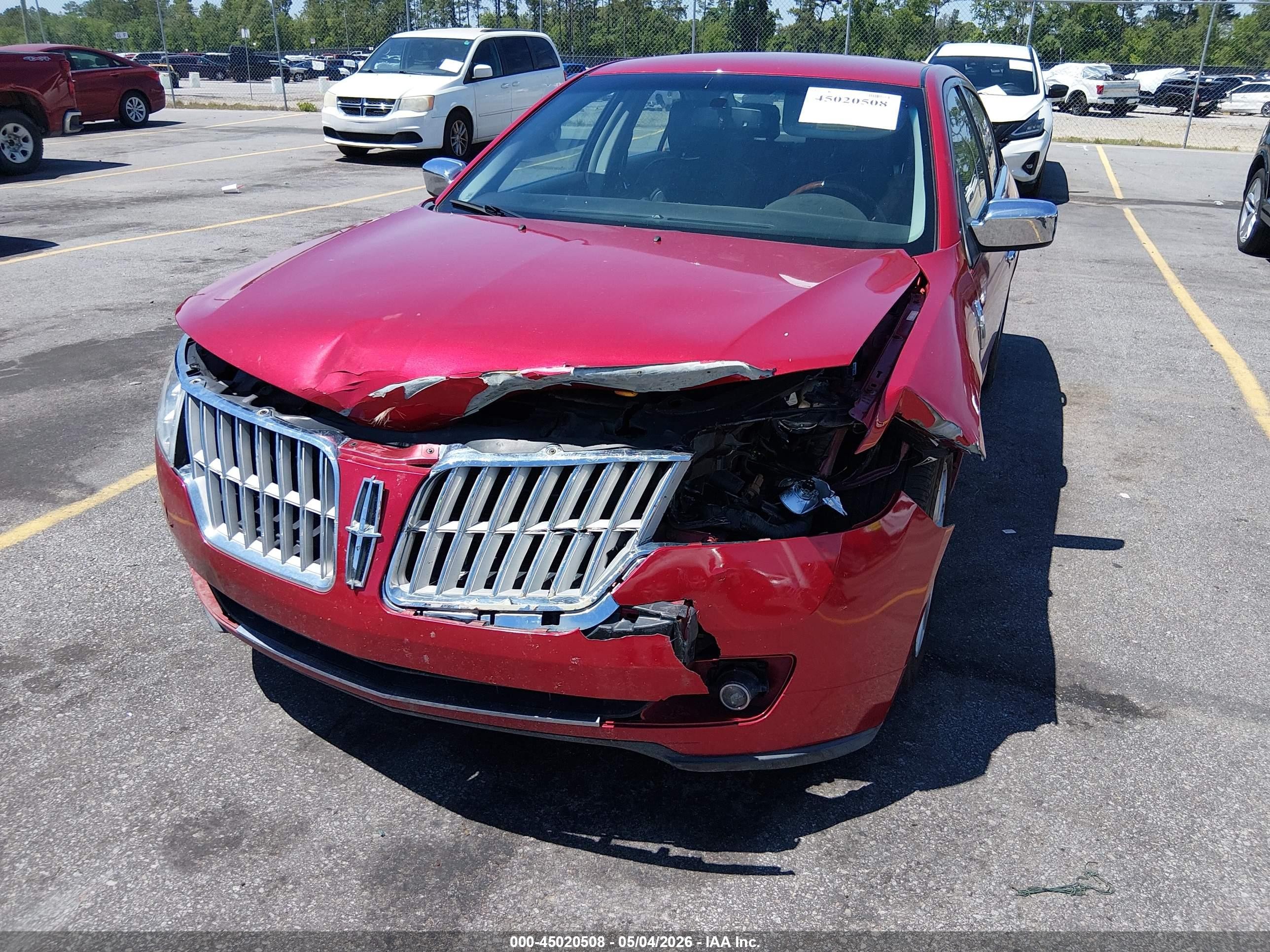 2012 Lincoln Mkz Red vin: 3LNHL2GC9CR827145