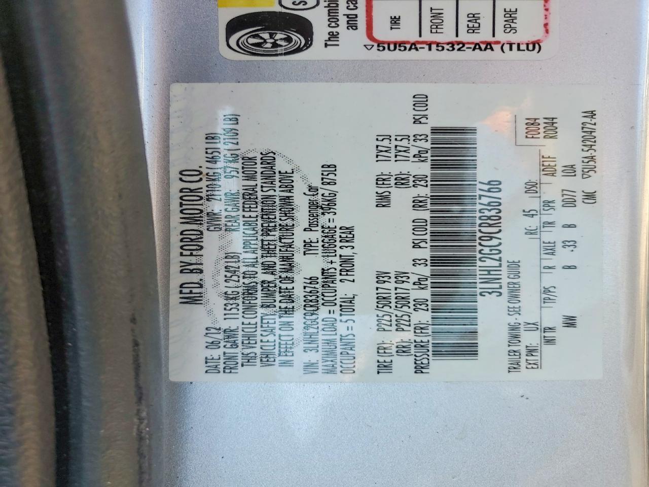 2012 Lincoln Mkz Silver vin: 3LNHL2GC9CR836766