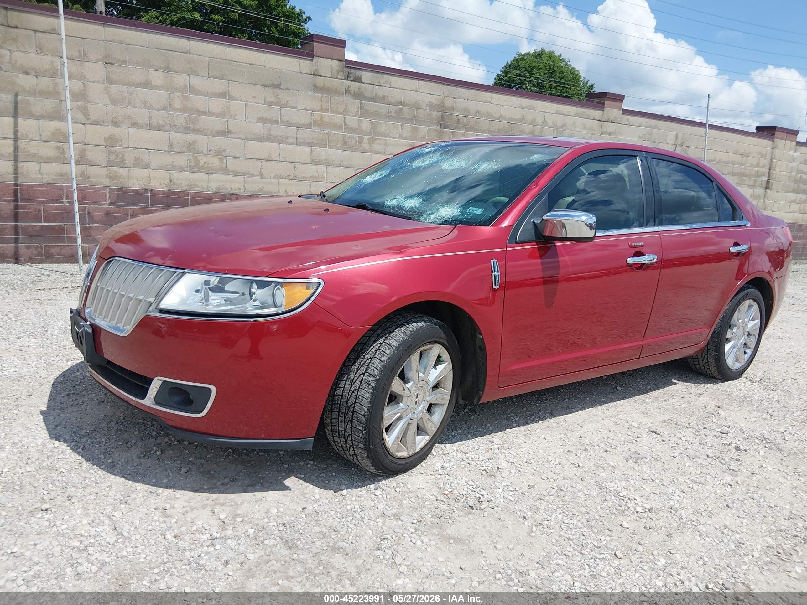 2010 Lincoln Mkz Red vin: 3LNHL2GCXAR608028