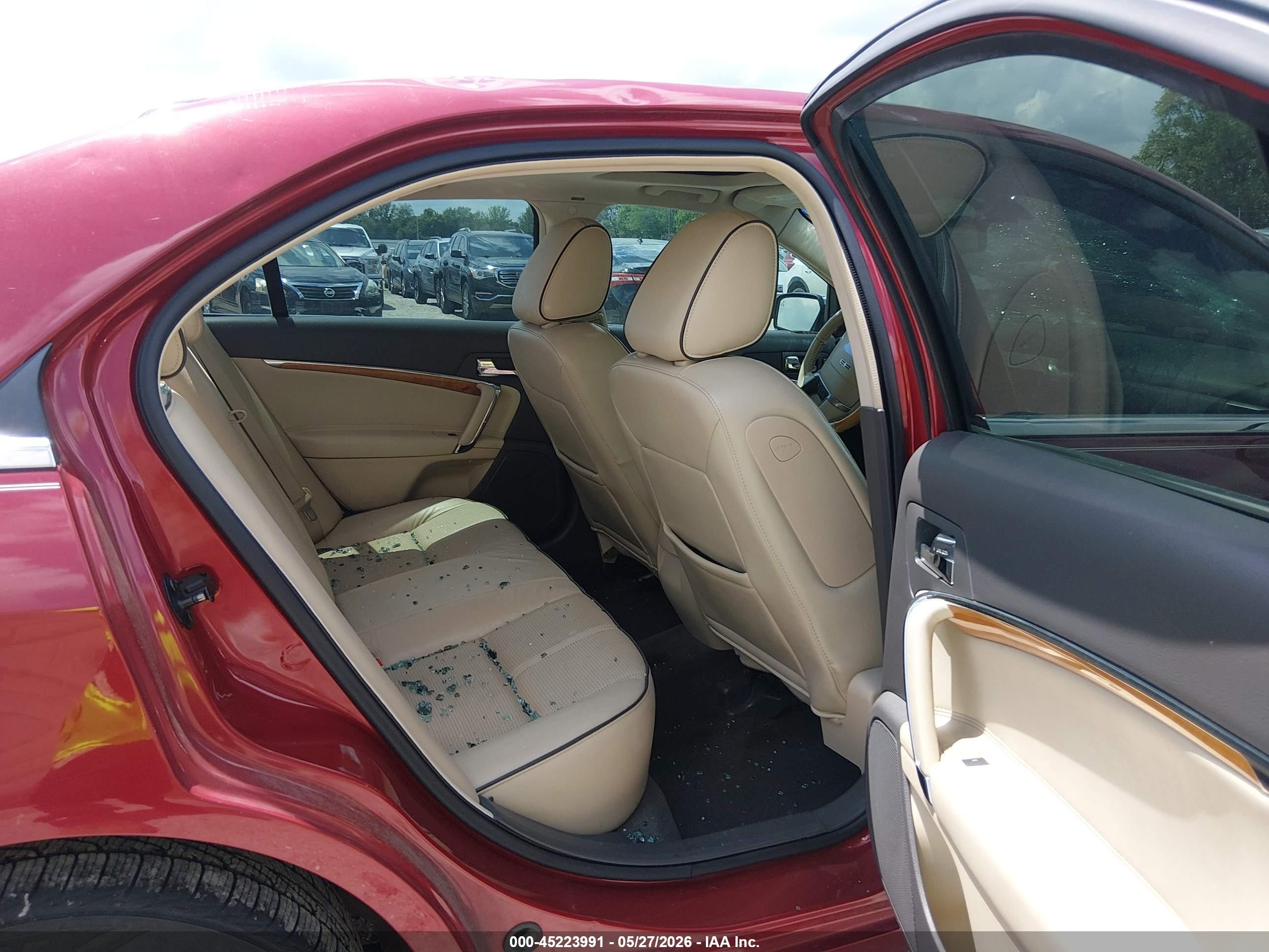 2010 Lincoln Mkz Red vin: 3LNHL2GCXAR608028