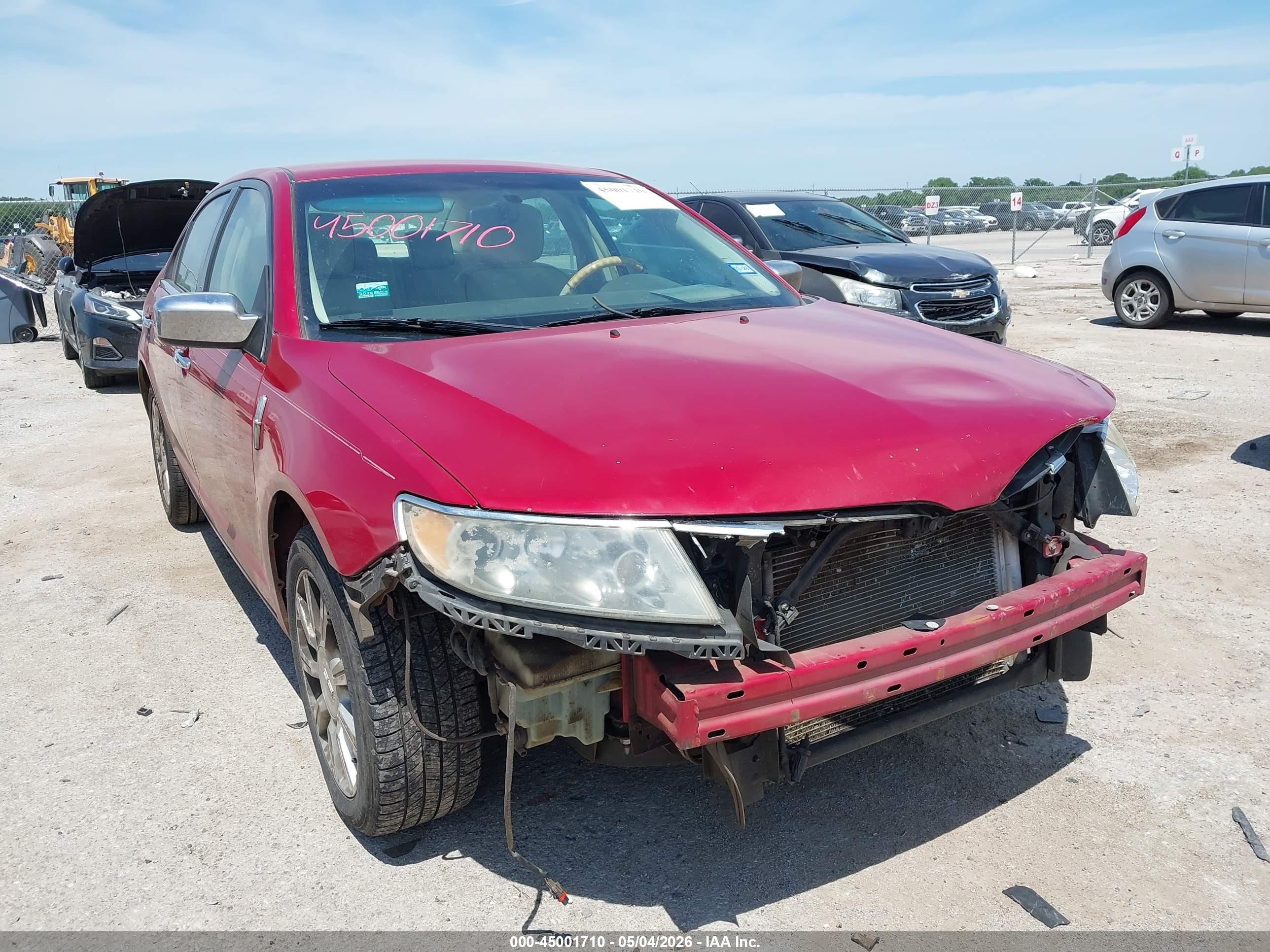 2010 Lincoln Mkz   Red vin: 3LNHL2GCXAR614055