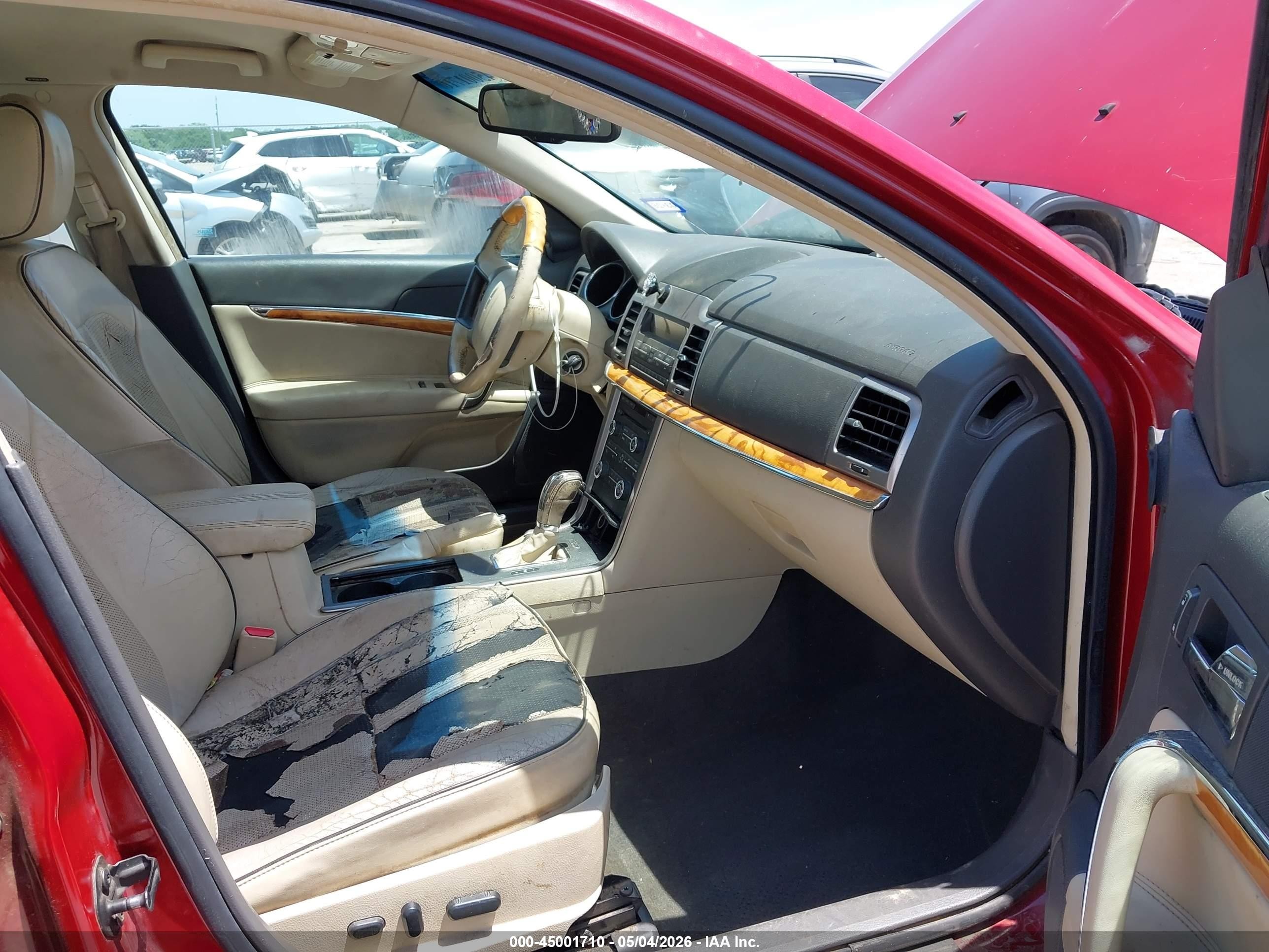 2010 Lincoln Mkz   Red vin: 3LNHL2GCXAR614055