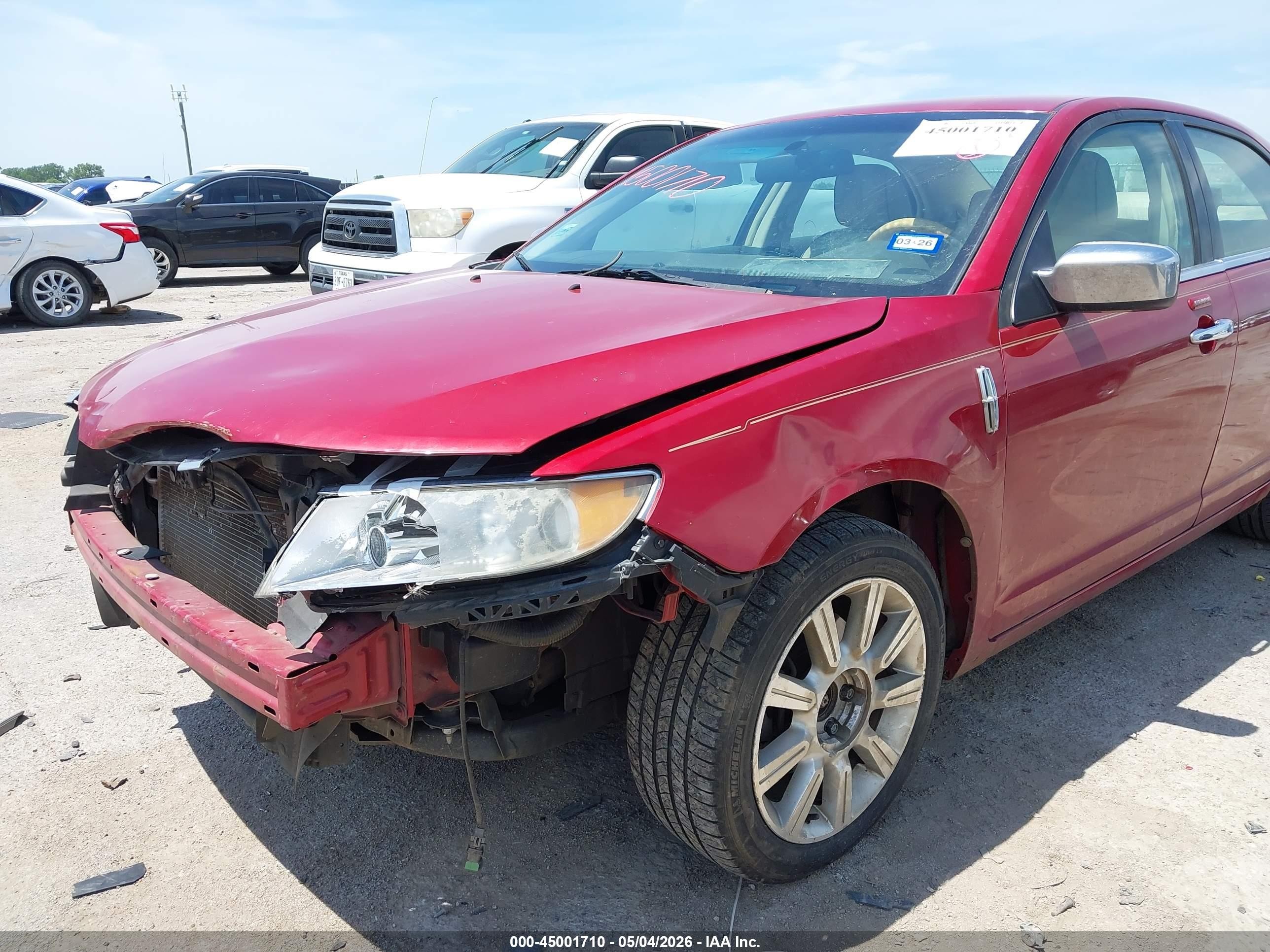 2010 Lincoln Mkz   Red vin: 3LNHL2GCXAR614055