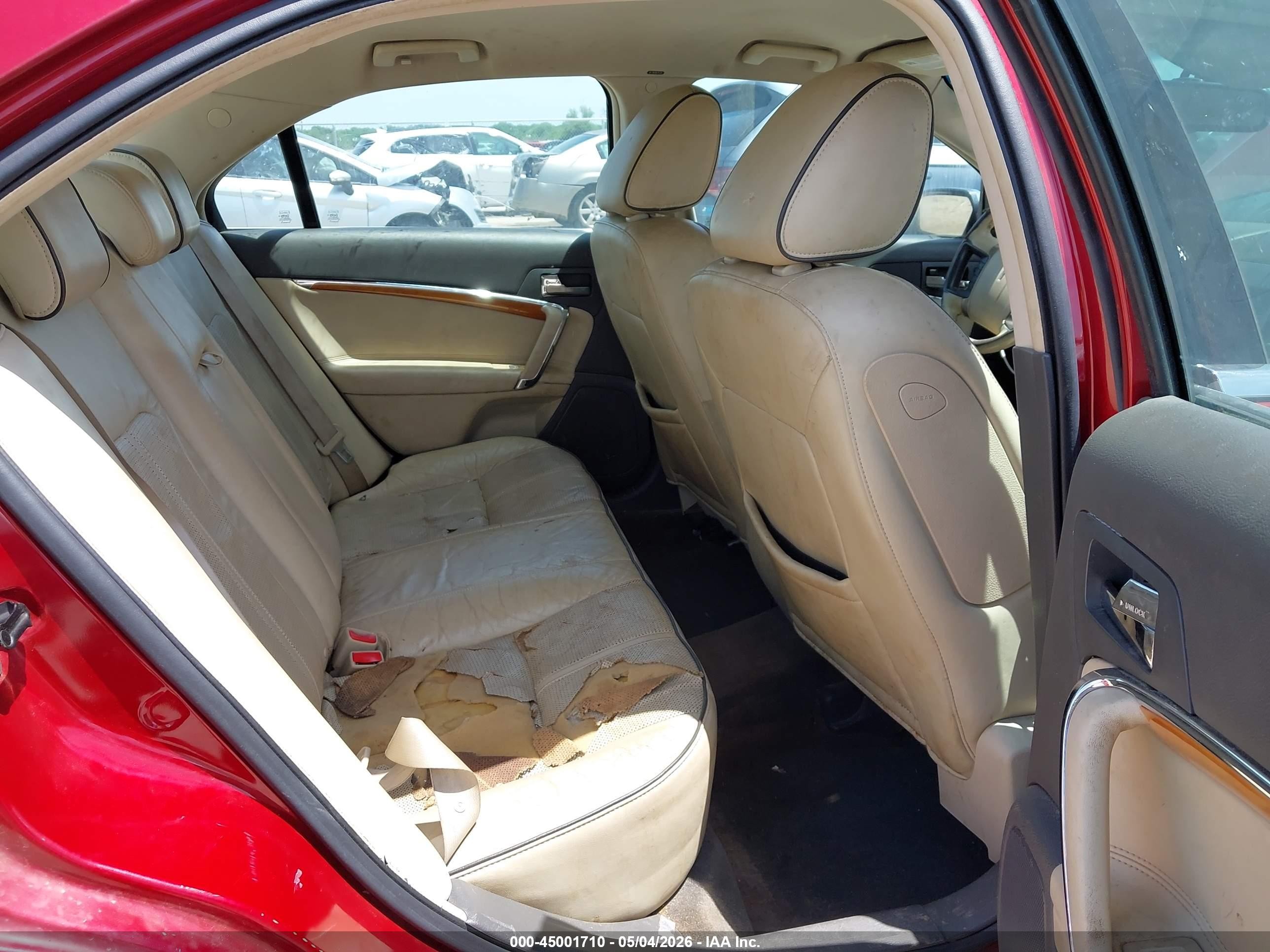 2010 Lincoln Mkz   Red vin: 3LNHL2GCXAR614055