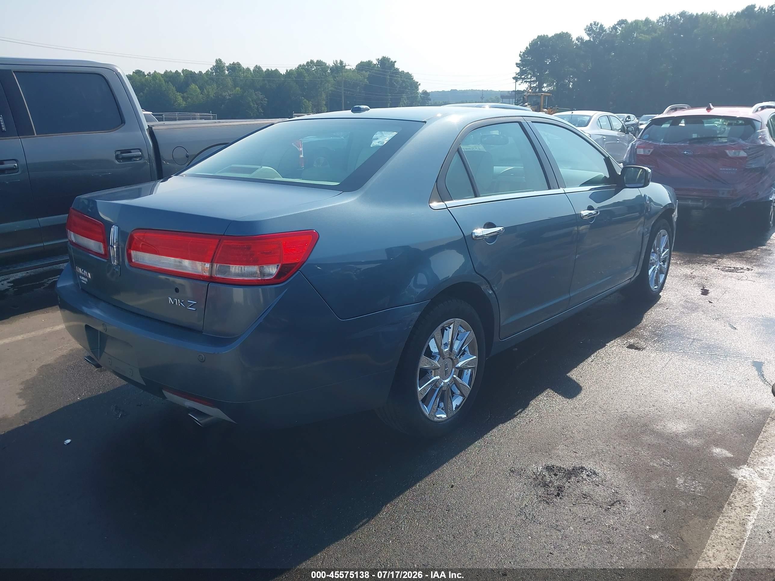 2012 Lincoln Mkz   Blue vin: 3LNHL2GCXCR801623