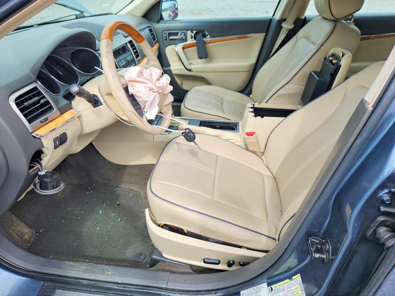 2012 Lincoln Mkz Синий vin: 3LNHL2GCXCR811164
