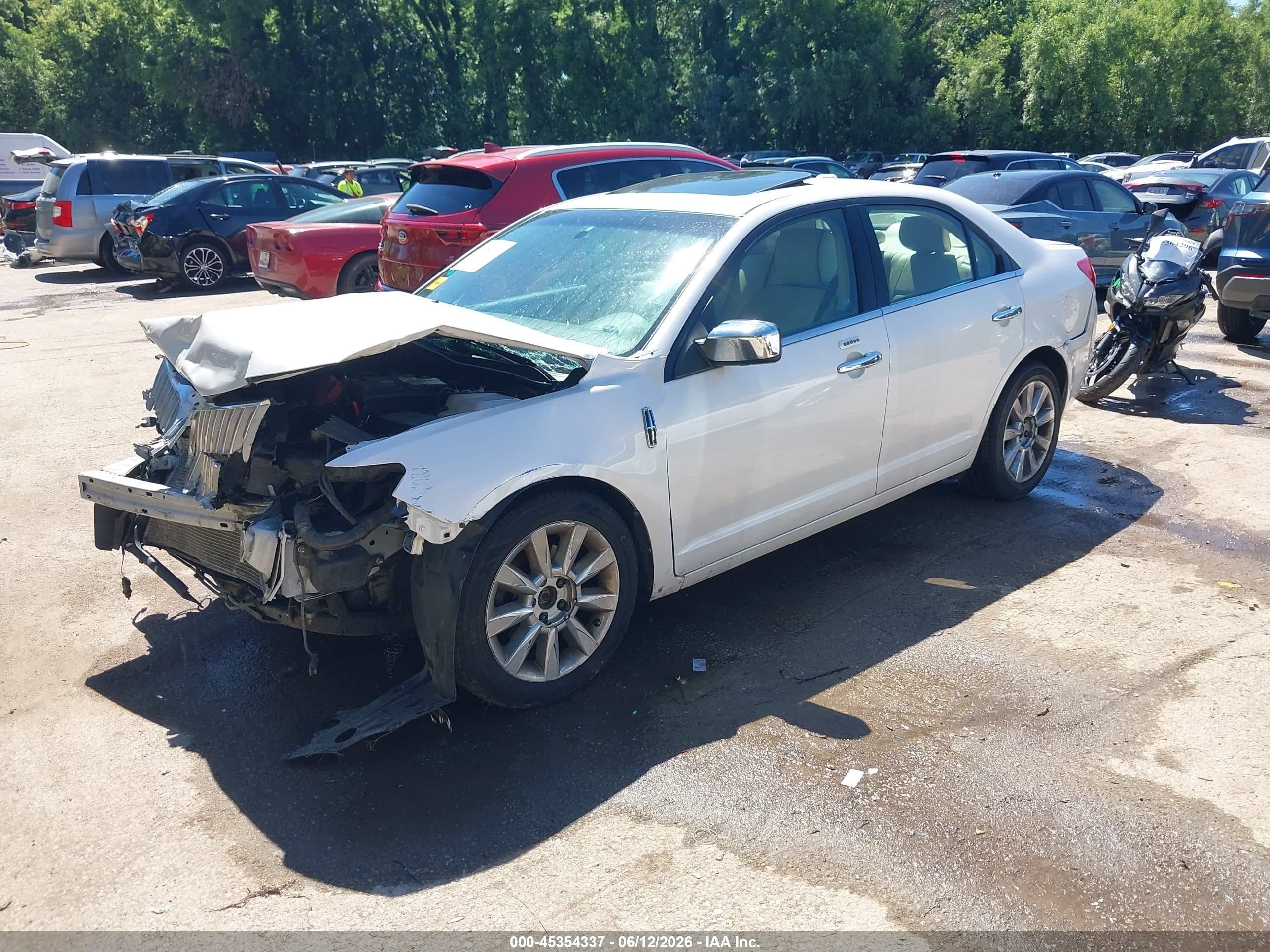 2012 Lincoln Mkz   White vin: 3LNHL2GCXCR811665