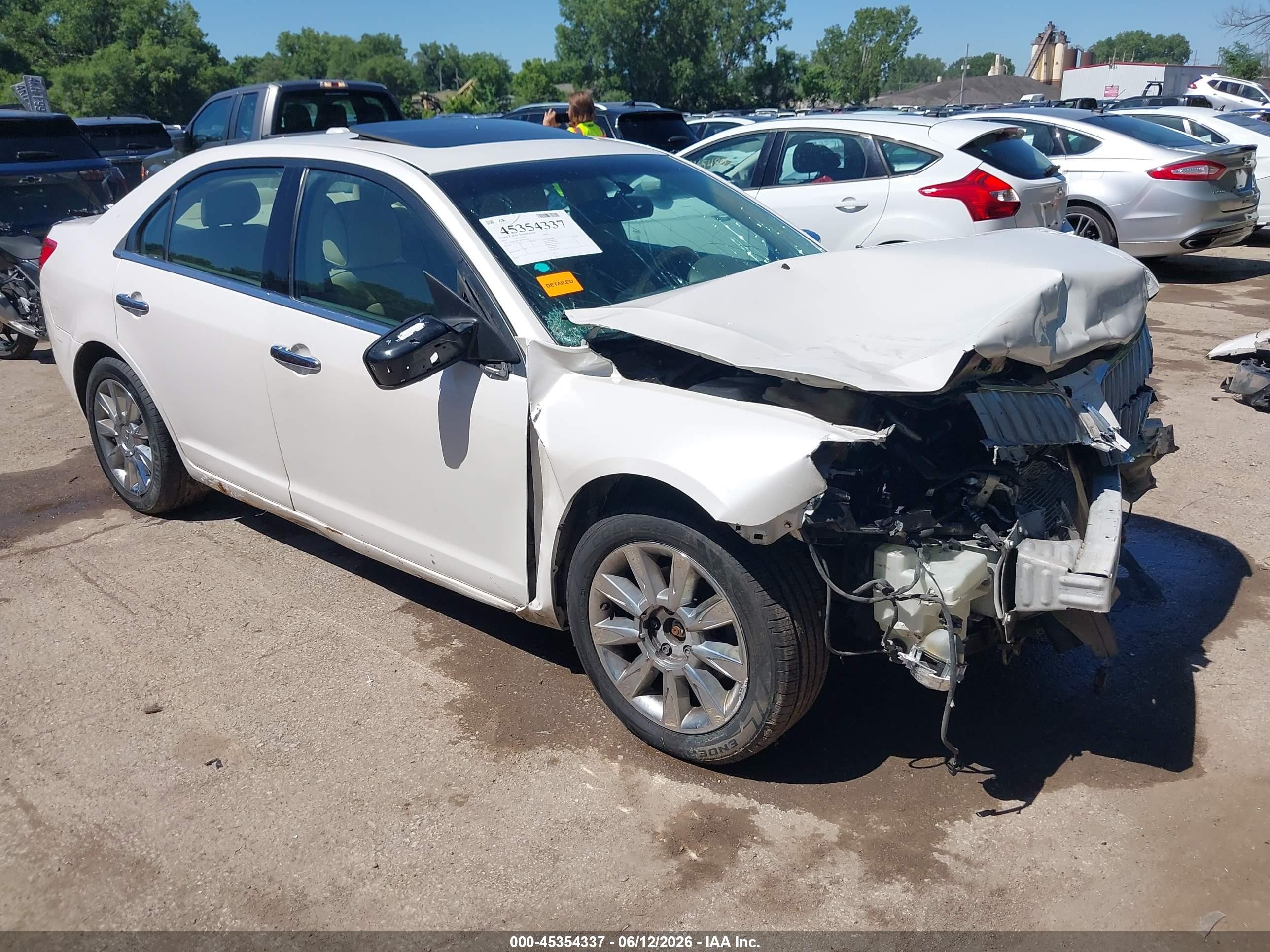 2012 Lincoln Mkz   White vin: 3LNHL2GCXCR811665