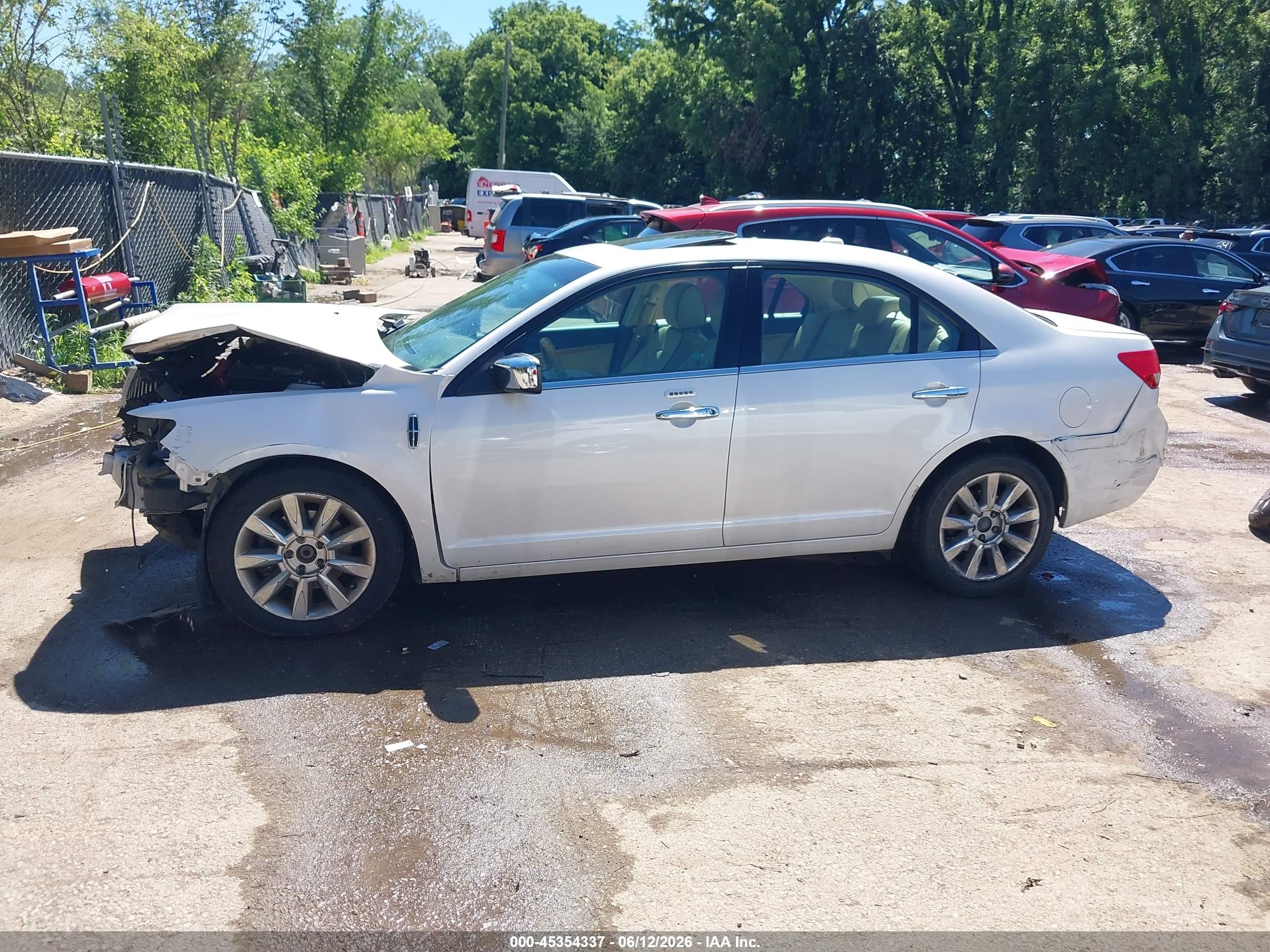2012 Lincoln Mkz   White vin: 3LNHL2GCXCR811665