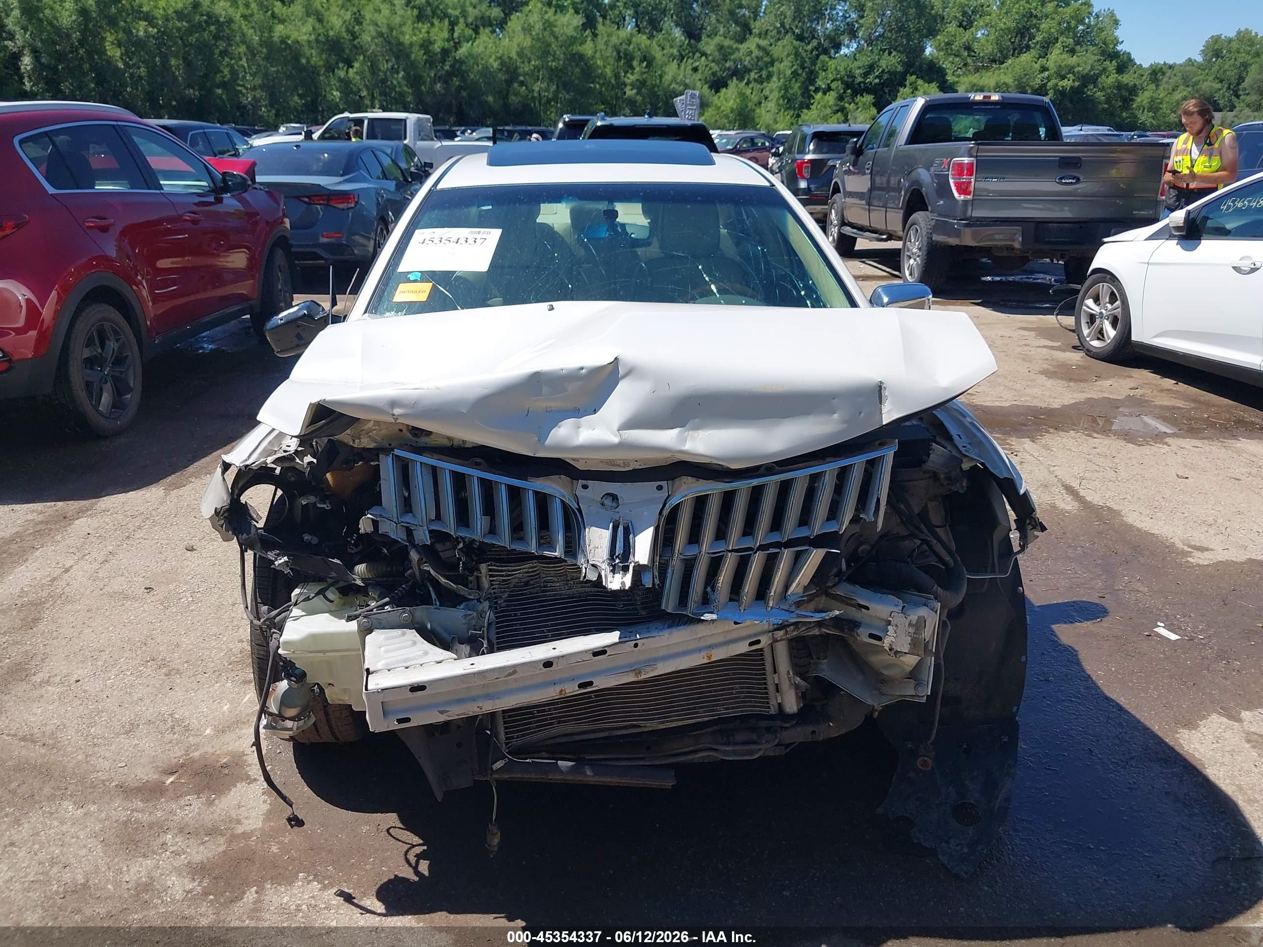2012 Lincoln Mkz   White vin: 3LNHL2GCXCR811665
