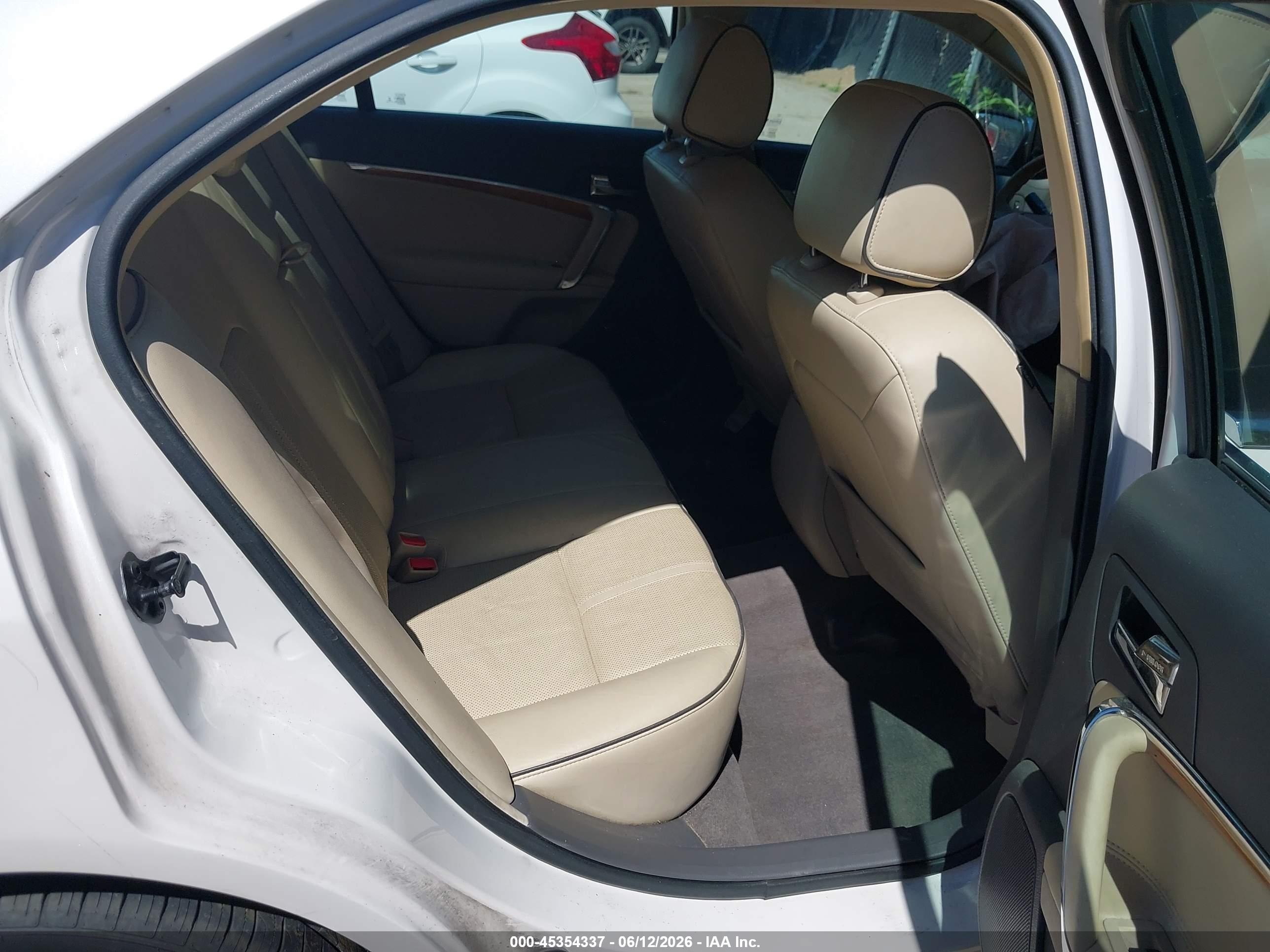 2012 Lincoln Mkz   White vin: 3LNHL2GCXCR811665