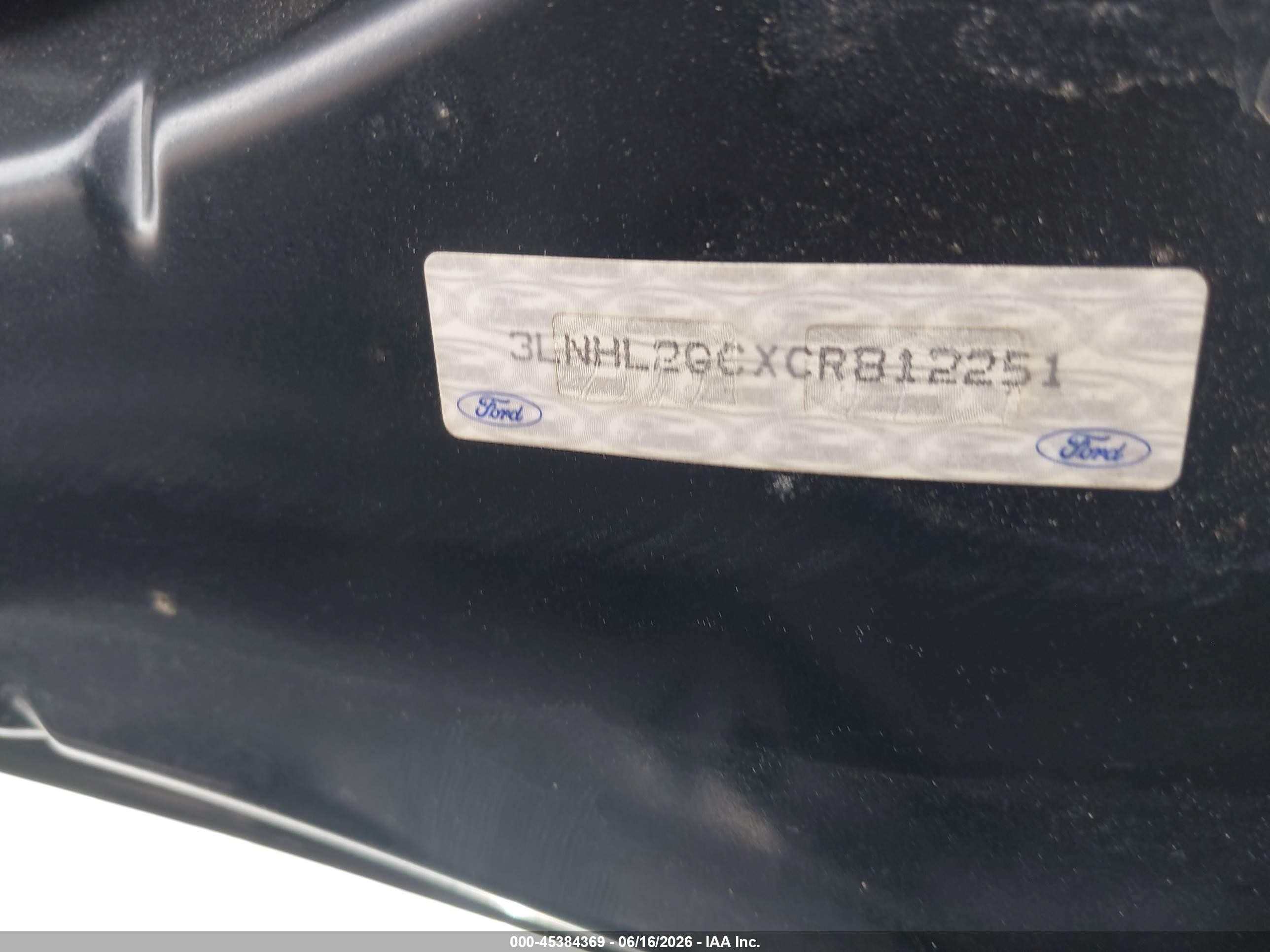 2012 Lincoln Mkz   Черный vin: 3LNHL2GCXCR812251