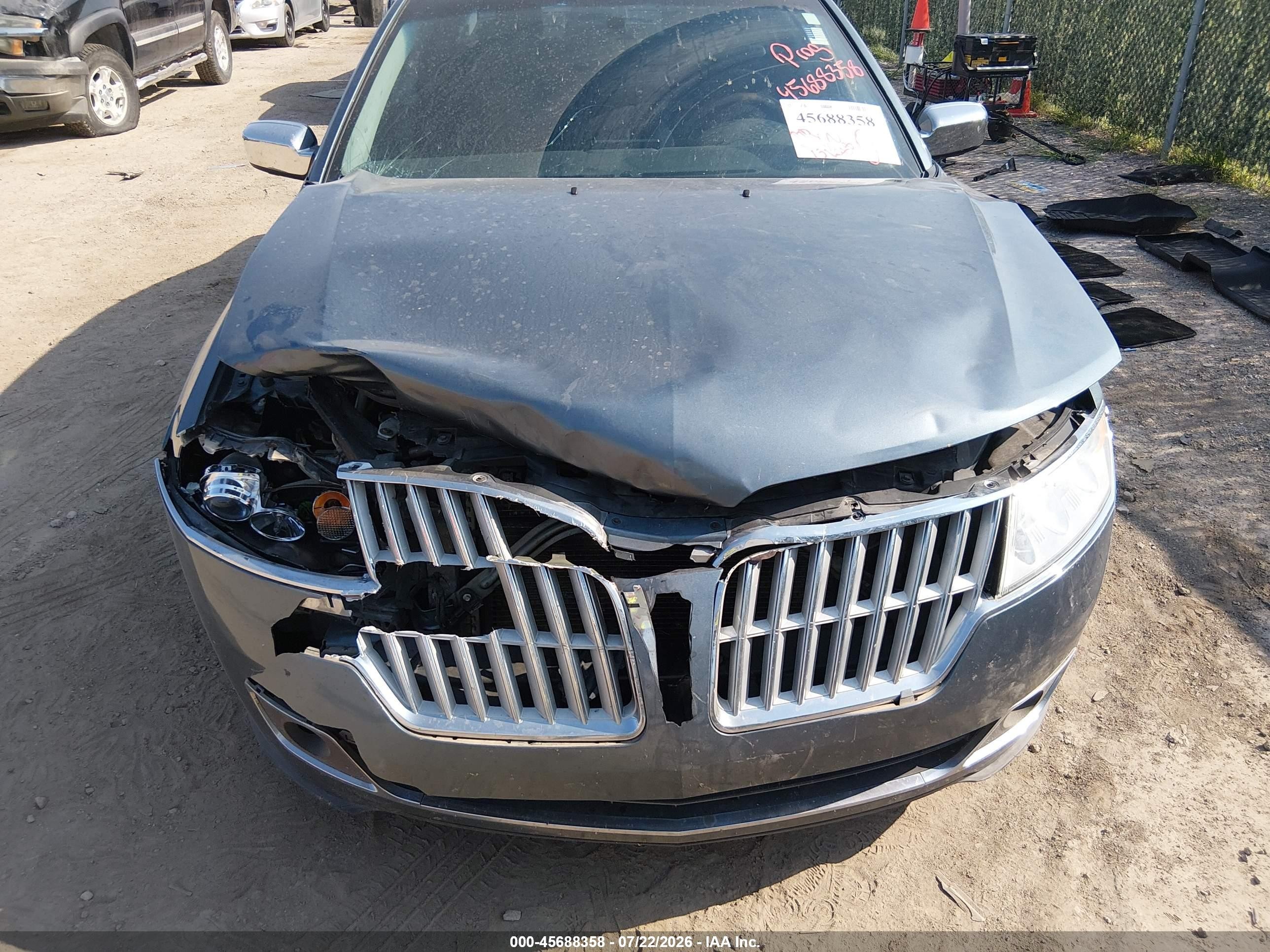 2012 Lincoln Mkz   Серый vin: 3LNHL2GCXCR834895