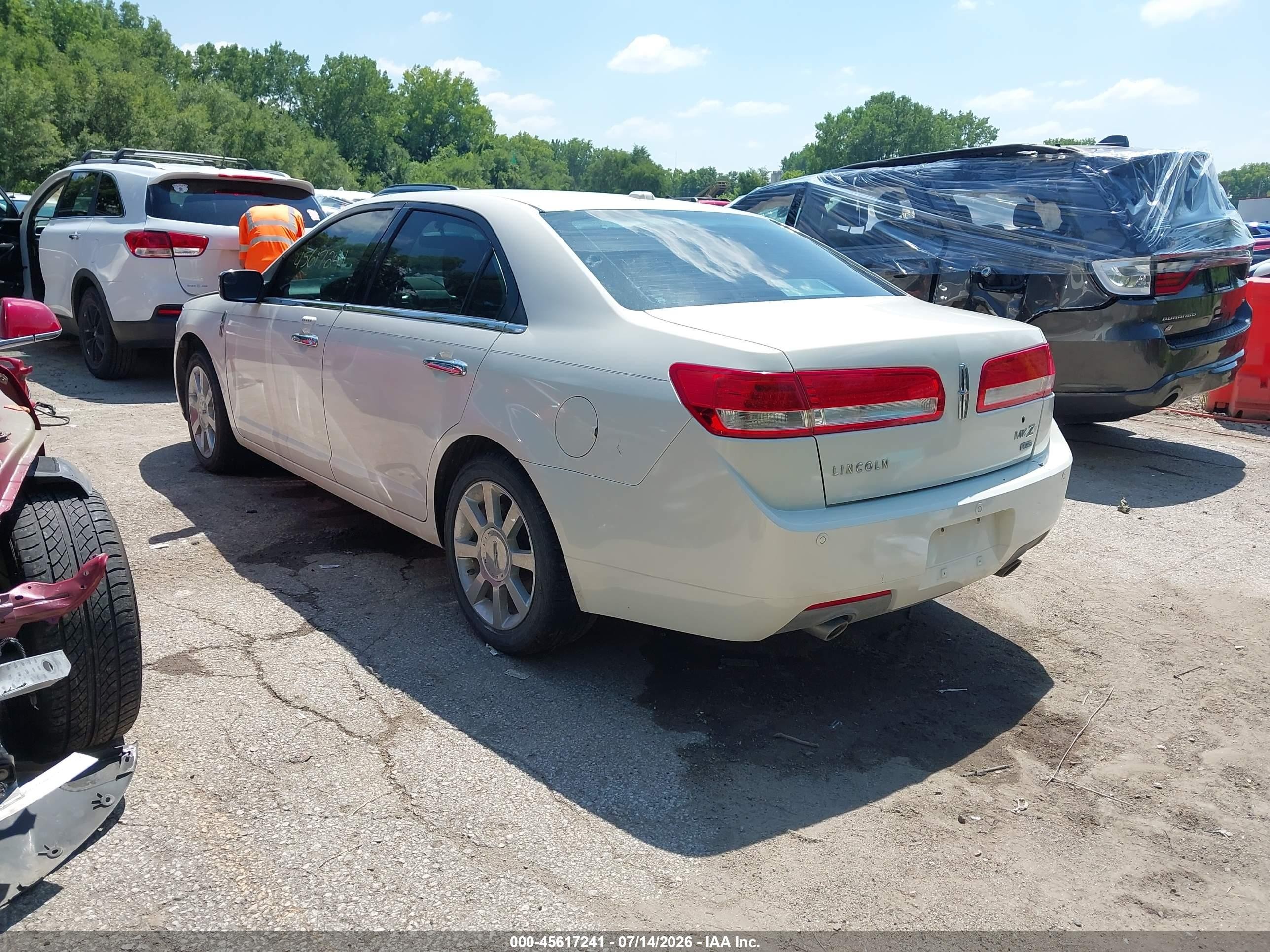 2012 Lincoln Mkz   White vin: 3LNHL2JC0CR803714