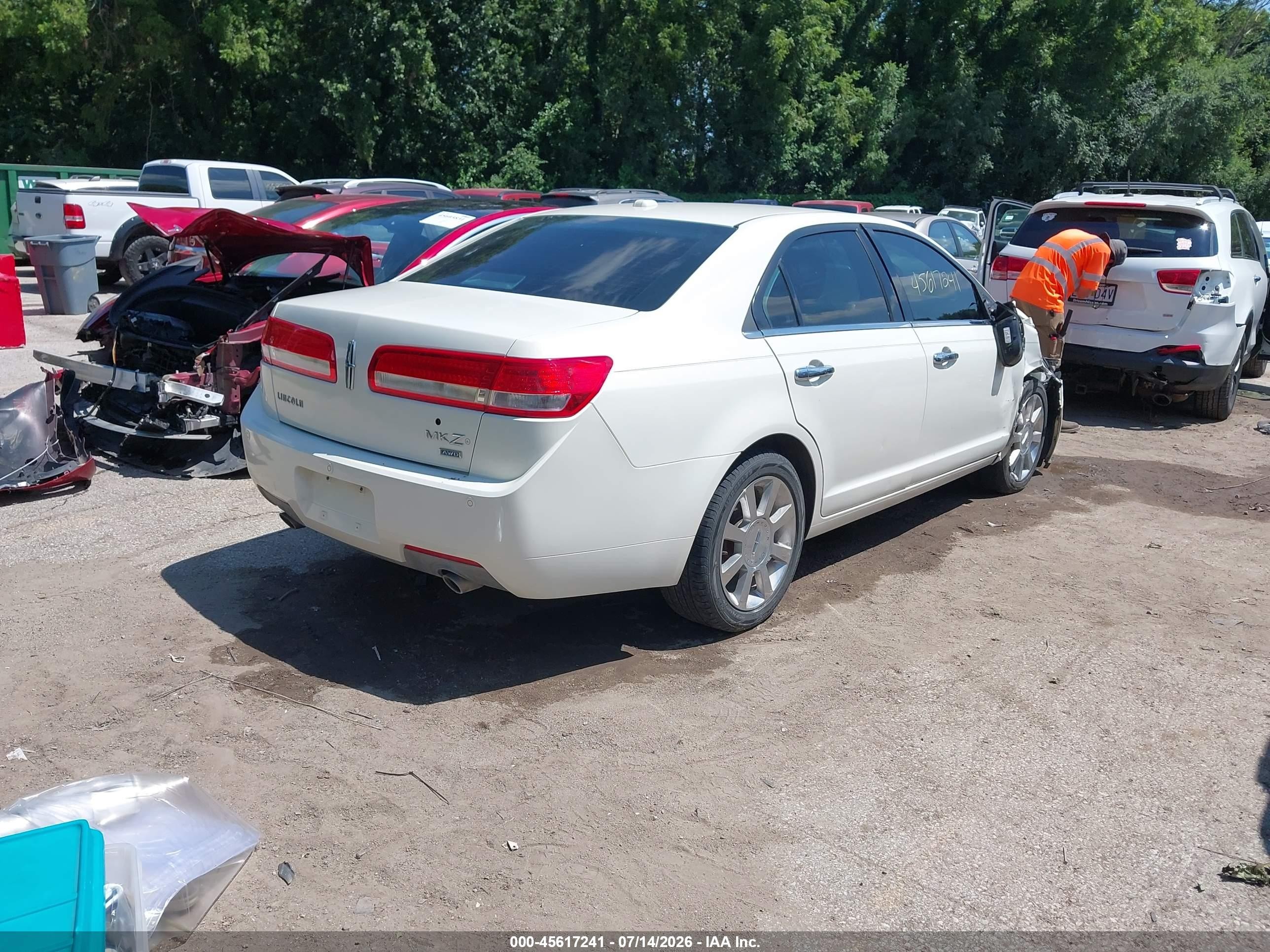 2012 Lincoln Mkz   White vin: 3LNHL2JC0CR803714