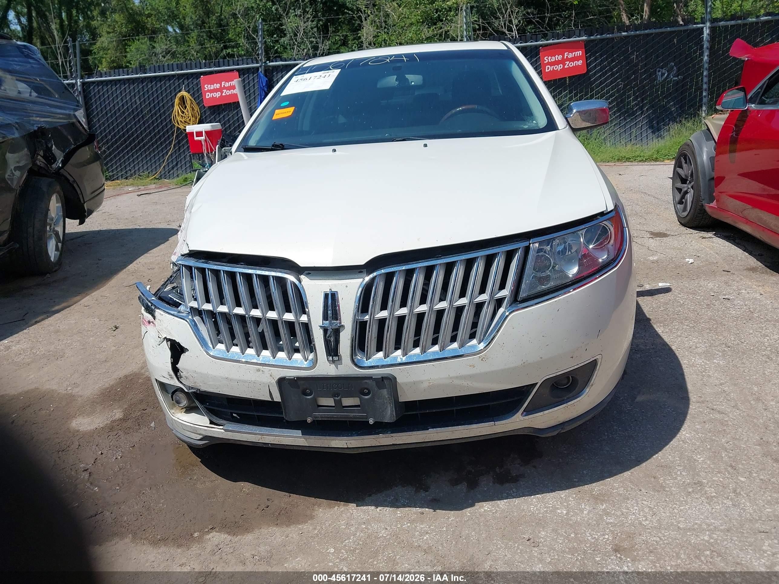2012 Lincoln Mkz   White vin: 3LNHL2JC0CR803714