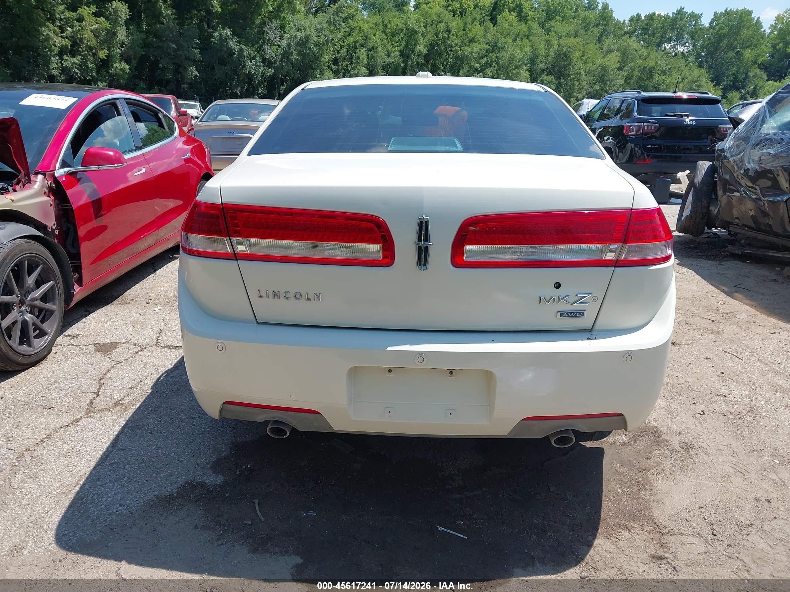 2012 Lincoln Mkz   White vin: 3LNHL2JC0CR803714