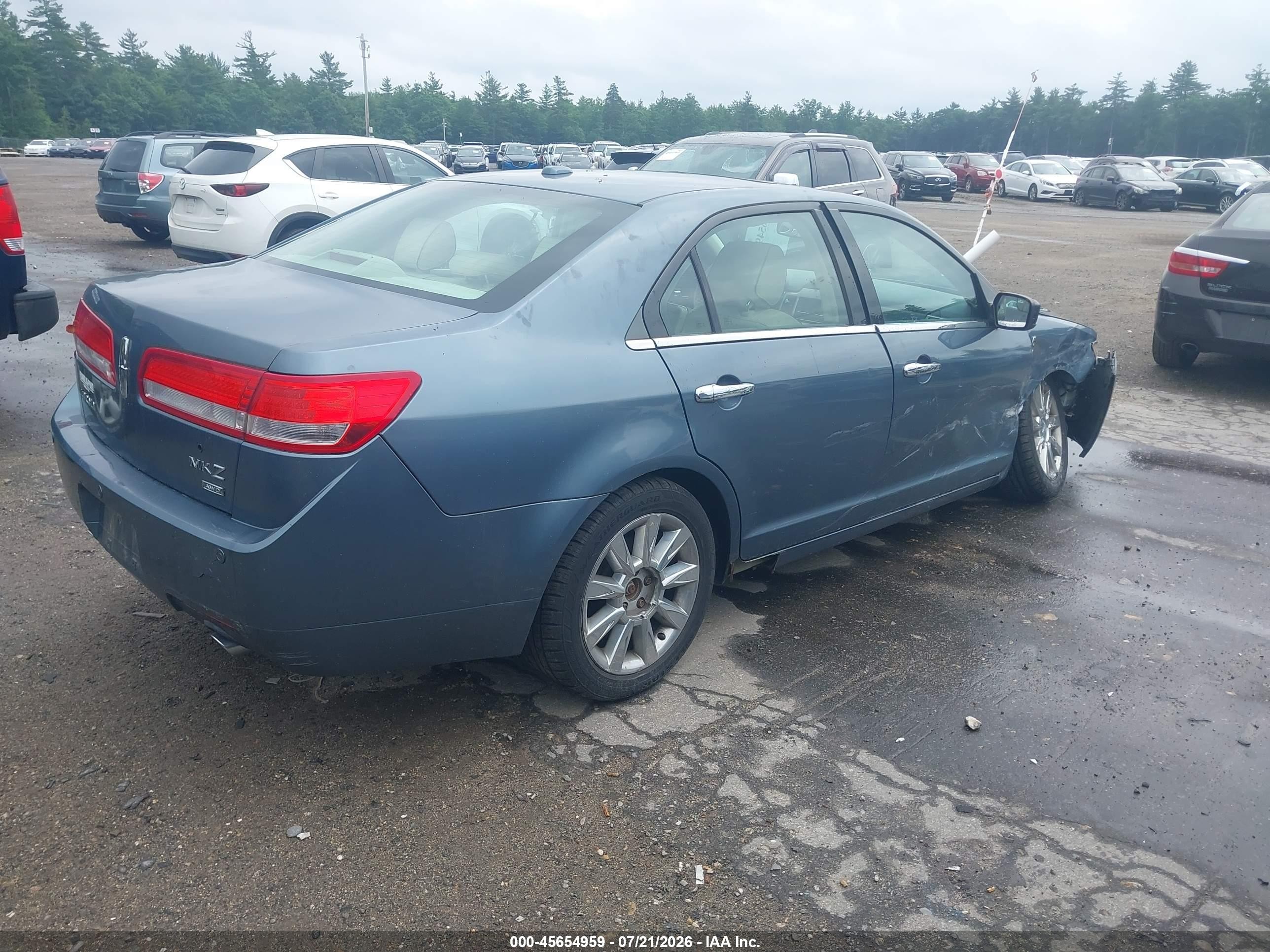 2012 Lincoln Mkz Blue vin: 3LNHL2JC0CR820478