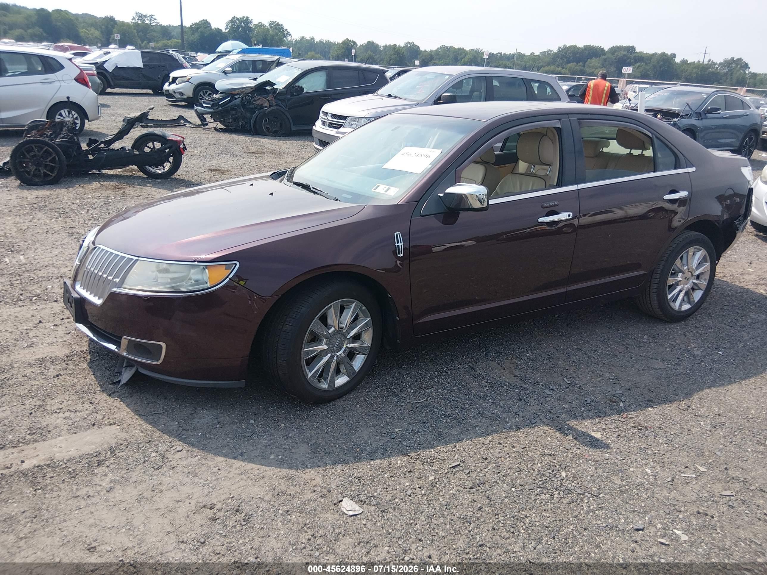 2011 Lincoln Mkz   Burgundy vin: 3LNHL2JC1BR763867