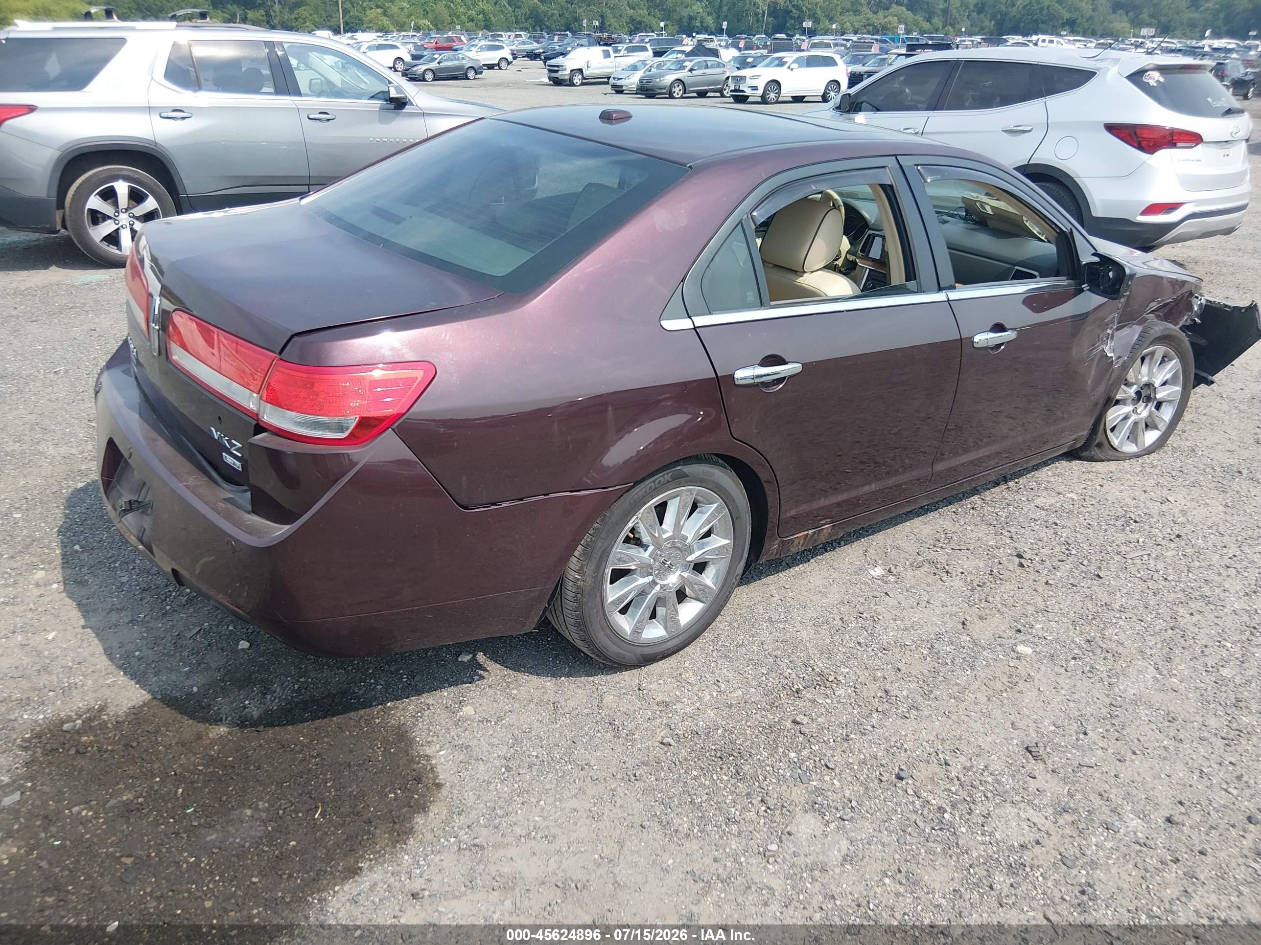 2011 Lincoln Mkz   Burgundy vin: 3LNHL2JC1BR763867