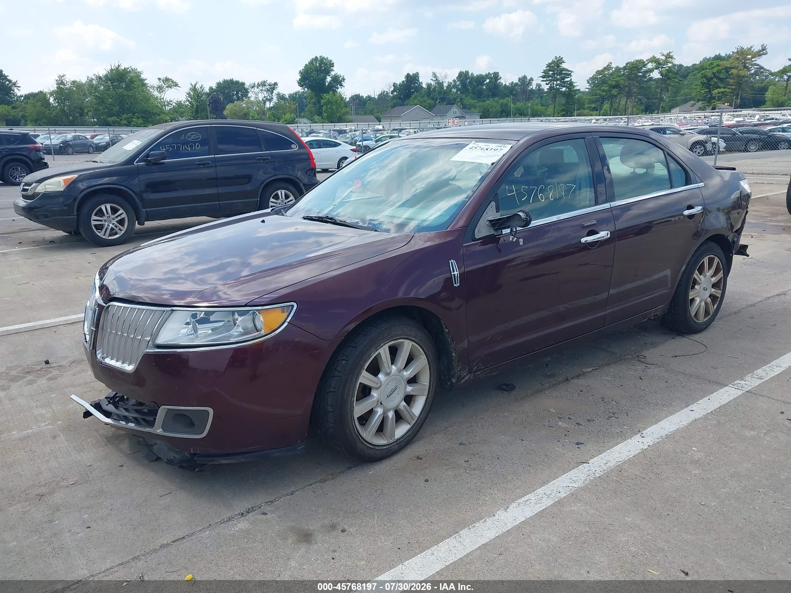 2011 Lincoln Mkz   Burgundy vin: 3LNHL2JC1BR771869