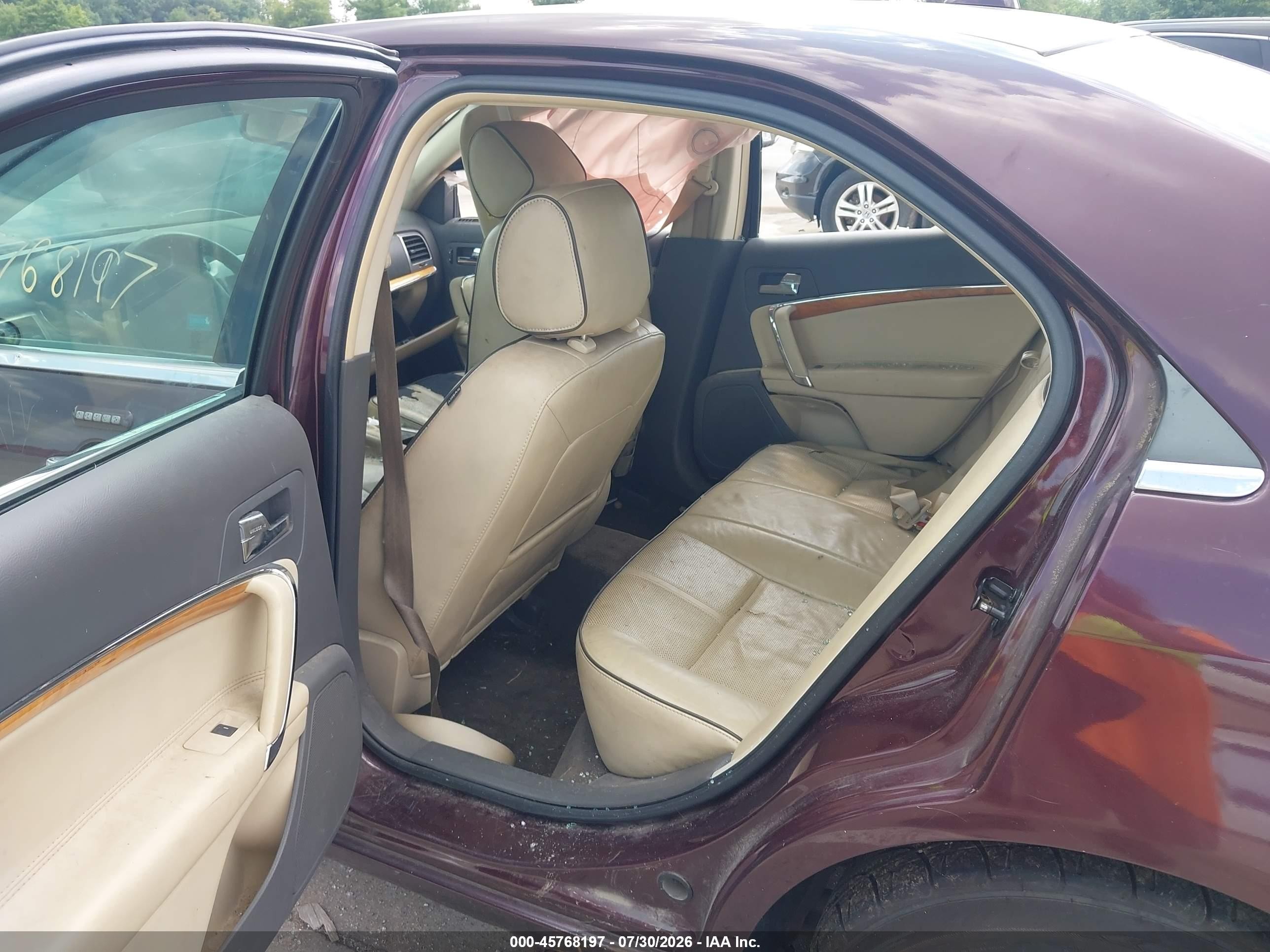 2011 Lincoln Mkz   Burgundy vin: 3LNHL2JC1BR771869