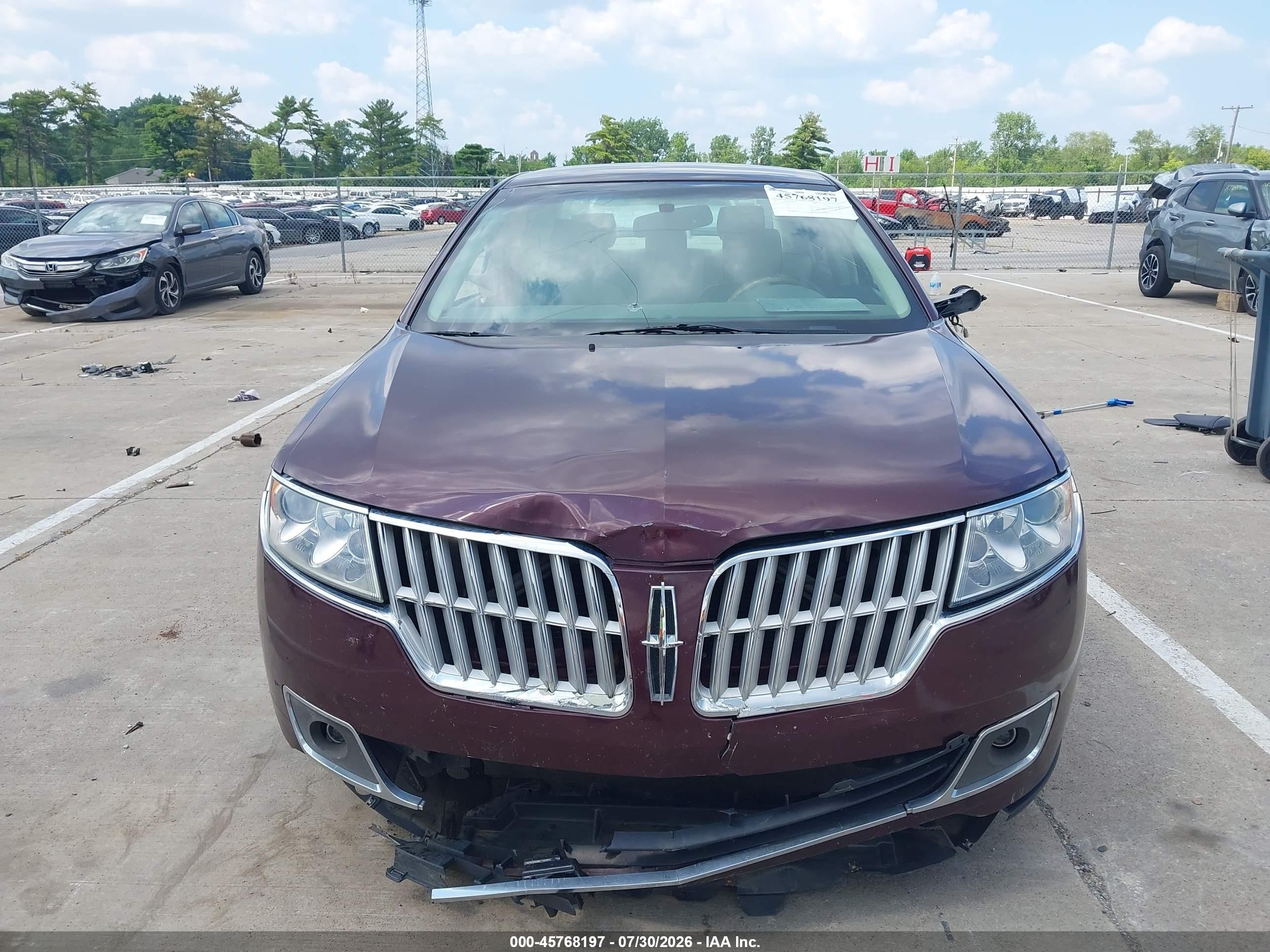 2011 Lincoln Mkz   Burgundy vin: 3LNHL2JC1BR771869