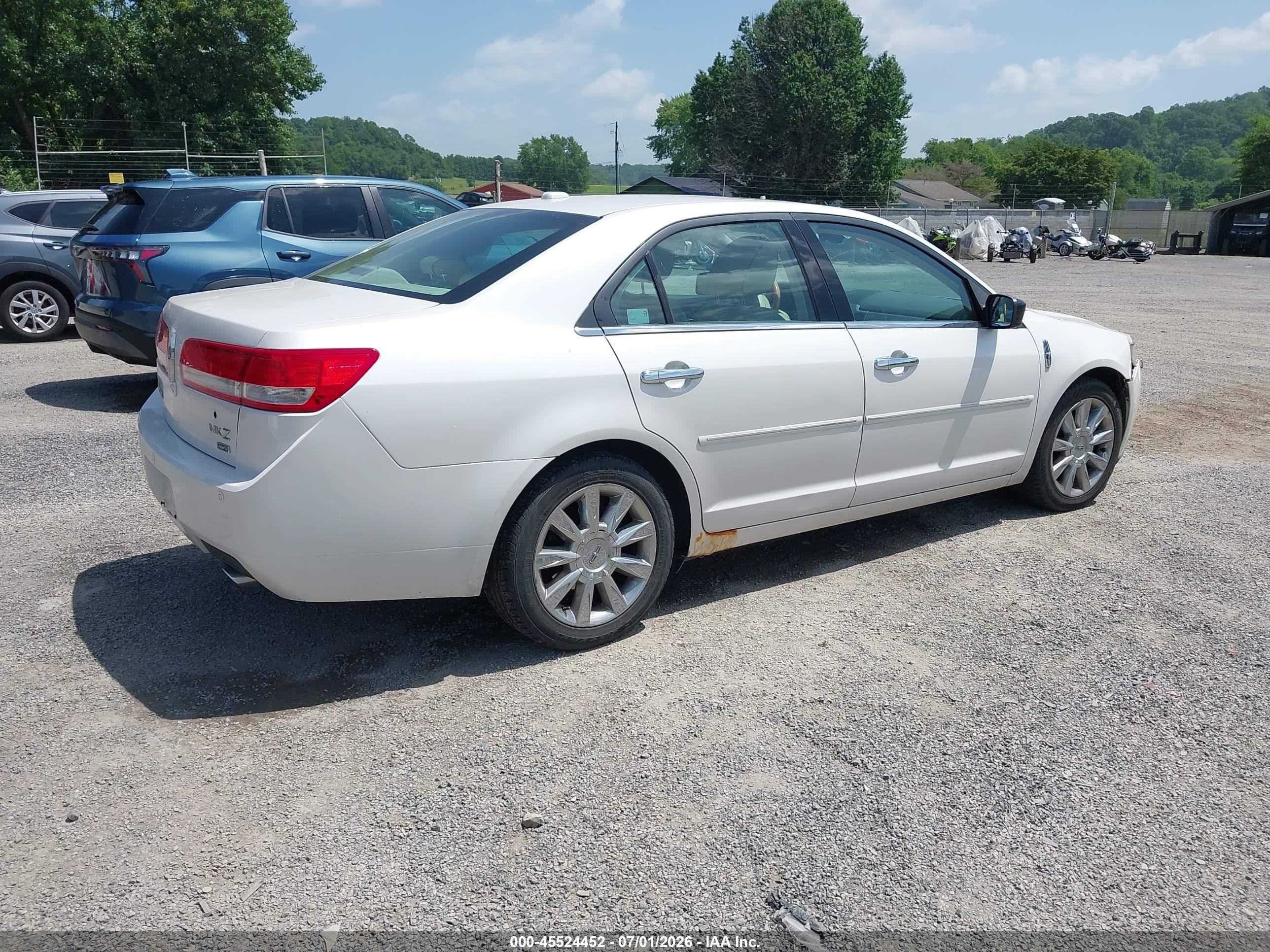 2010 Lincoln Mkz   White vin: 3LNHL2JC2AR611692