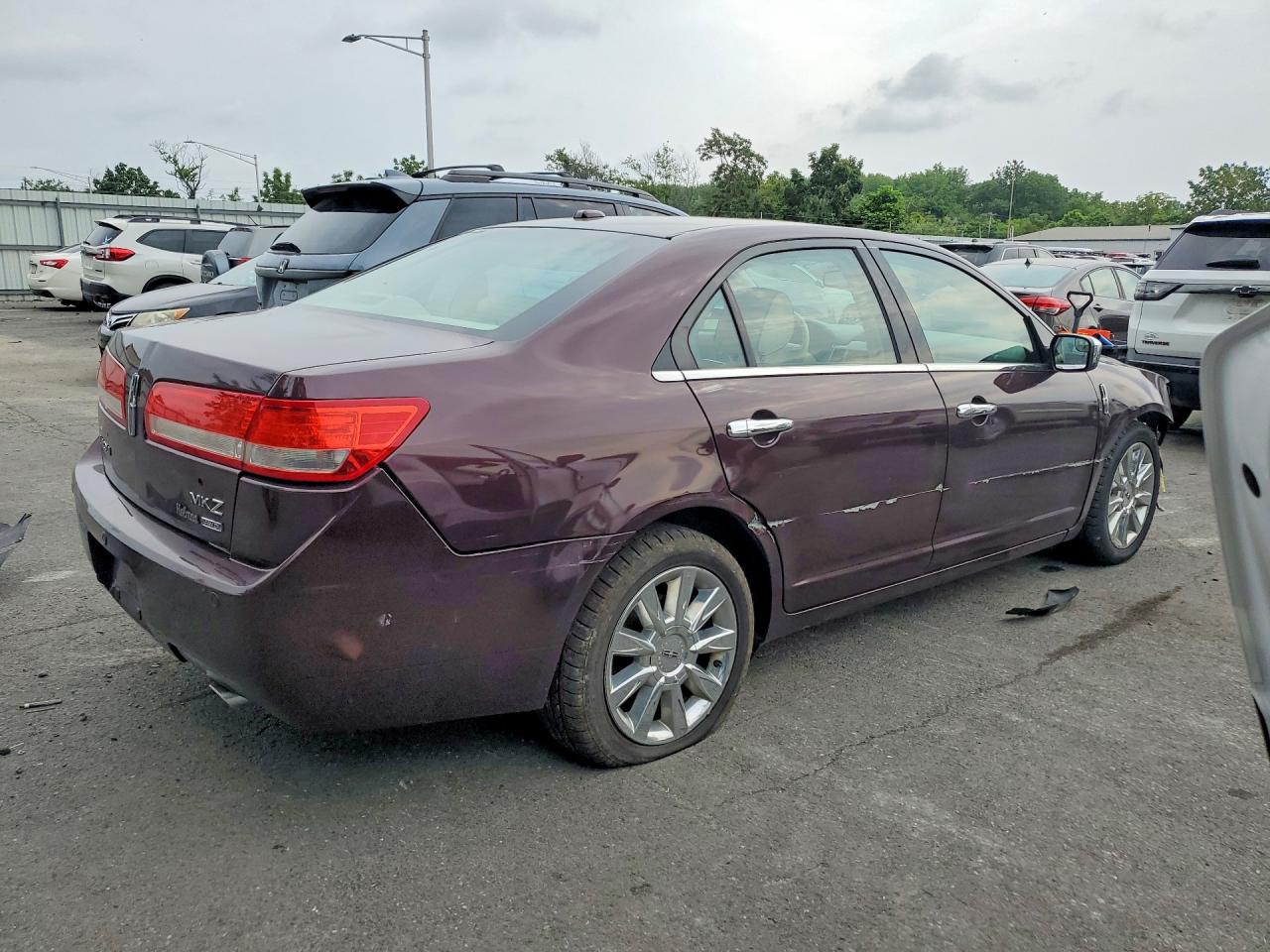 2011 Lincoln Mkz Maroon vin: 3LNHL2JC2BR758712