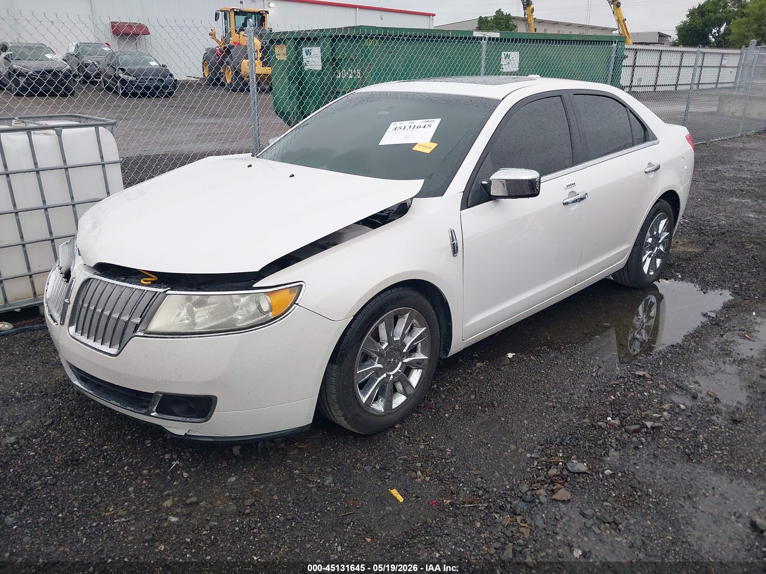 2012 Lincoln Mkz   White vin: 3LNHL2JC3CR819907