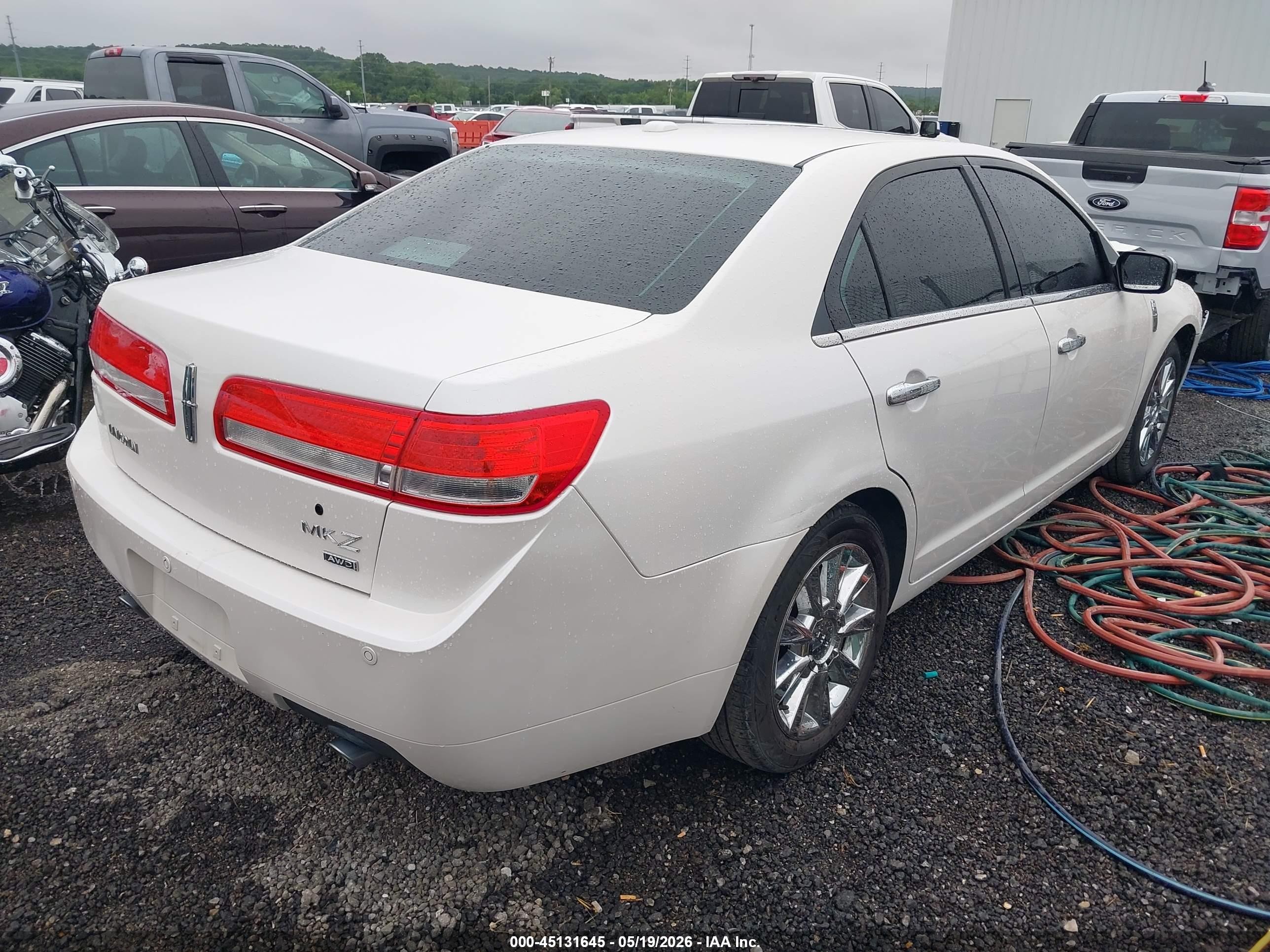 2012 Lincoln Mkz   White vin: 3LNHL2JC3CR819907