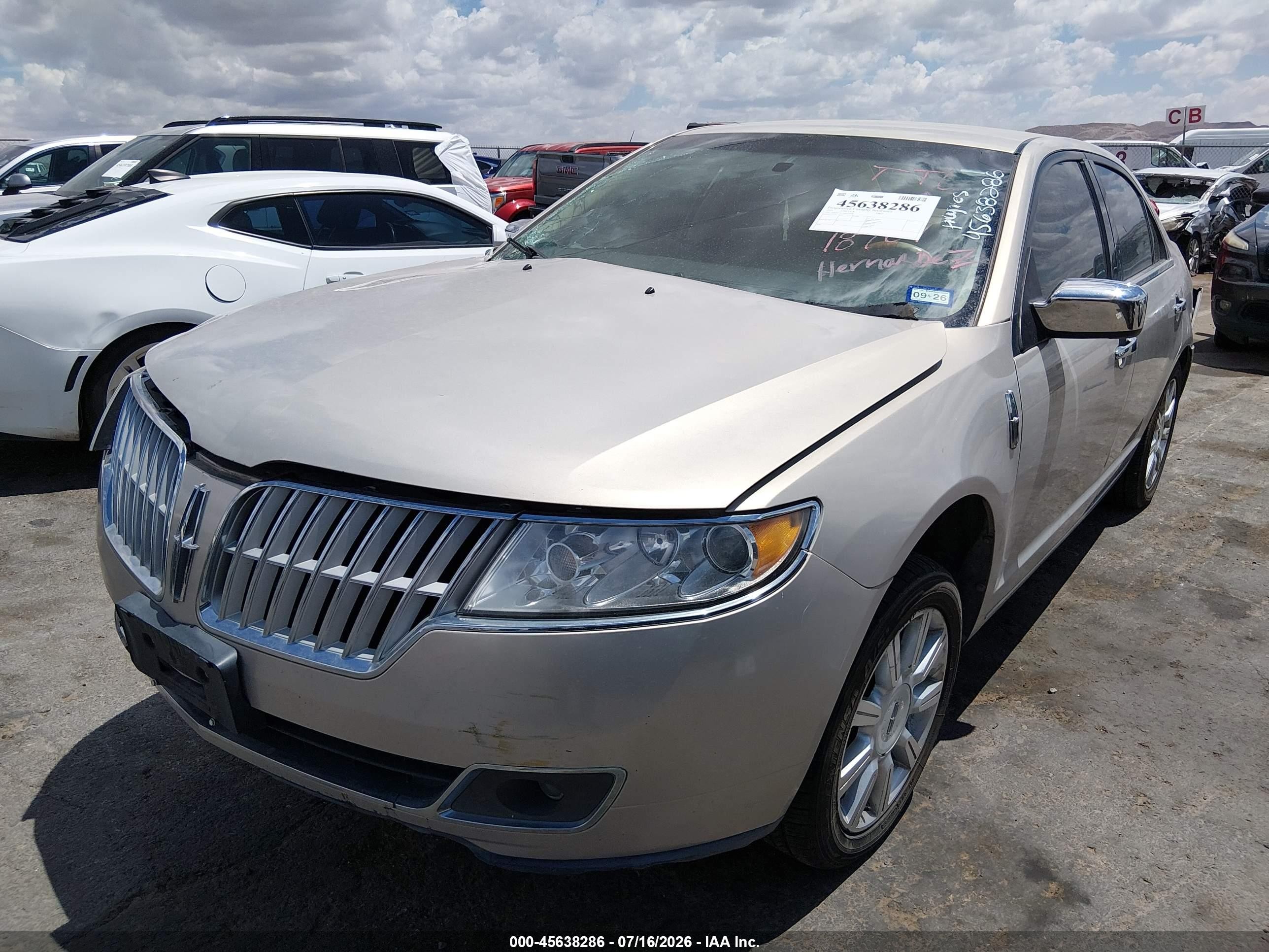 2010 Lincoln Mkz   Серебряный vin: 3LNHL2JC4AR753848